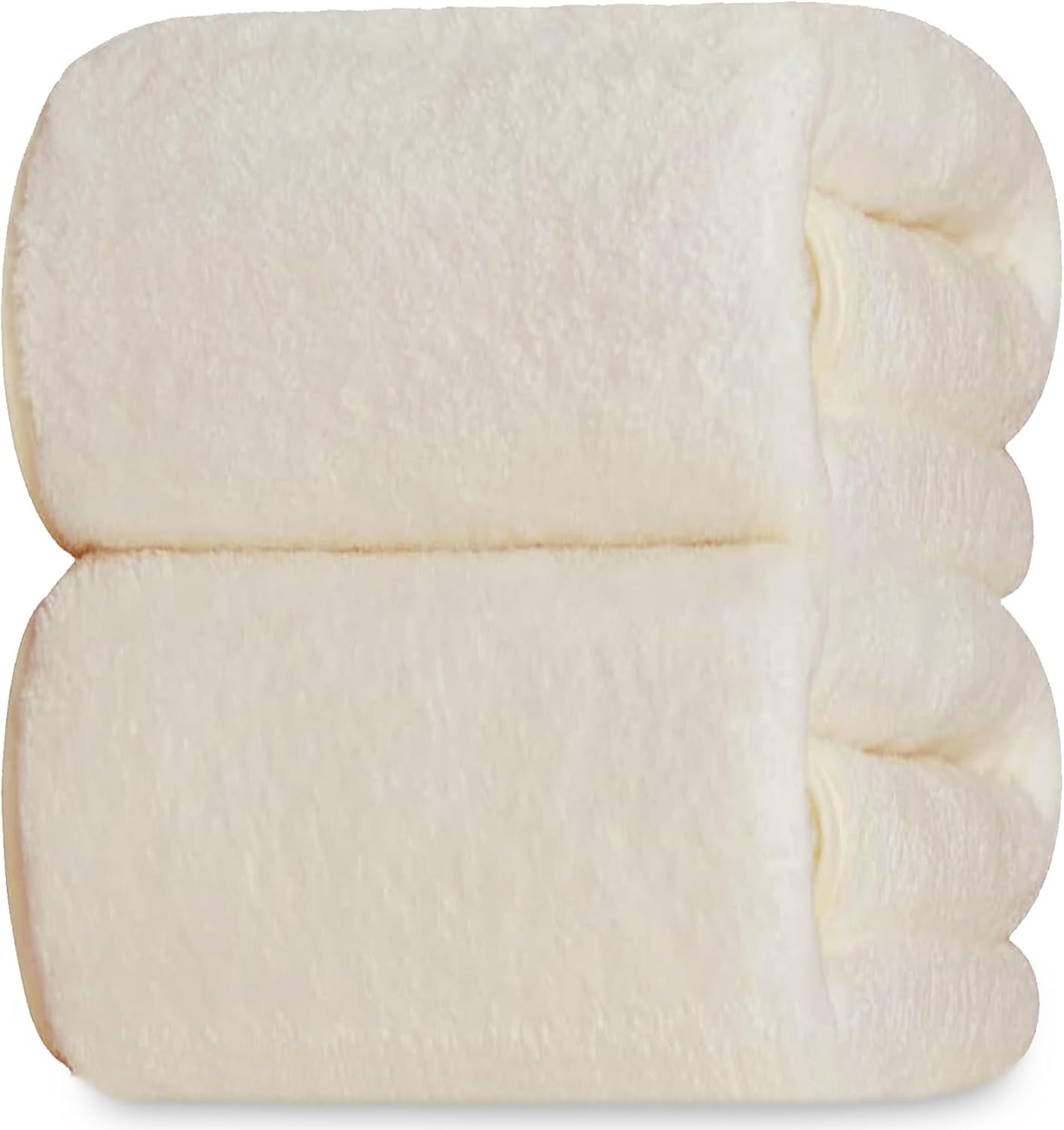 AYO Bath Towel, Set of 2, Ivory, 27.6 X 55.1 Inches (70 X 140 Cm), Large Size, Hotel Specifications, Fluffy, Fast Absorbent, Texture, Microfiber Towel, Durable, Bath Supplies, Absorbent, Quick Drying, image number 1