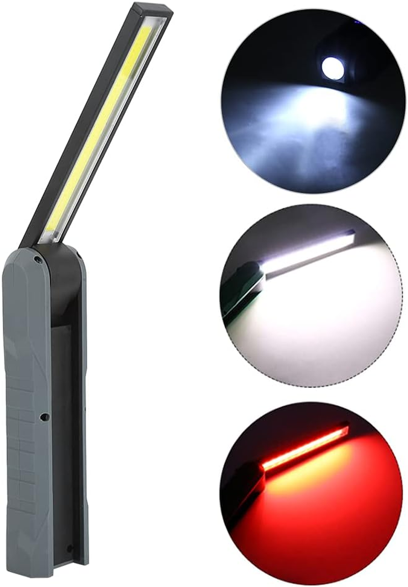 Work Light, Multifunctional COB LED 270 Degree Folding Work Light Inspection Lamp USB Charging for Repairing, Camping, Outdoors image number 4