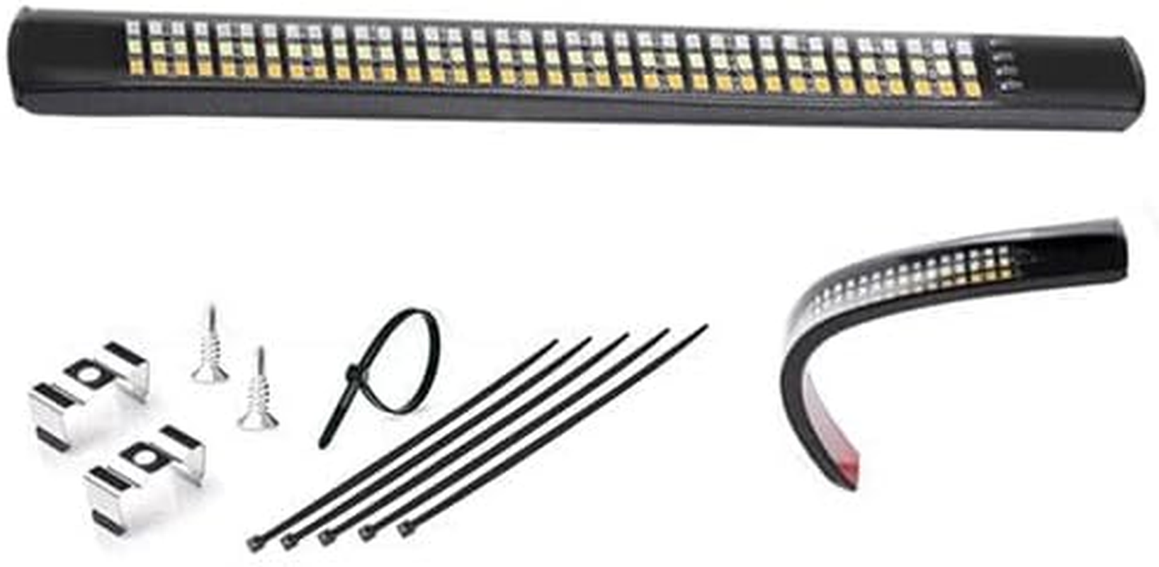 Tootoo Motorcycle Tail Light Strip Aluminum Triple LED Sequential Turn Signal image number 1