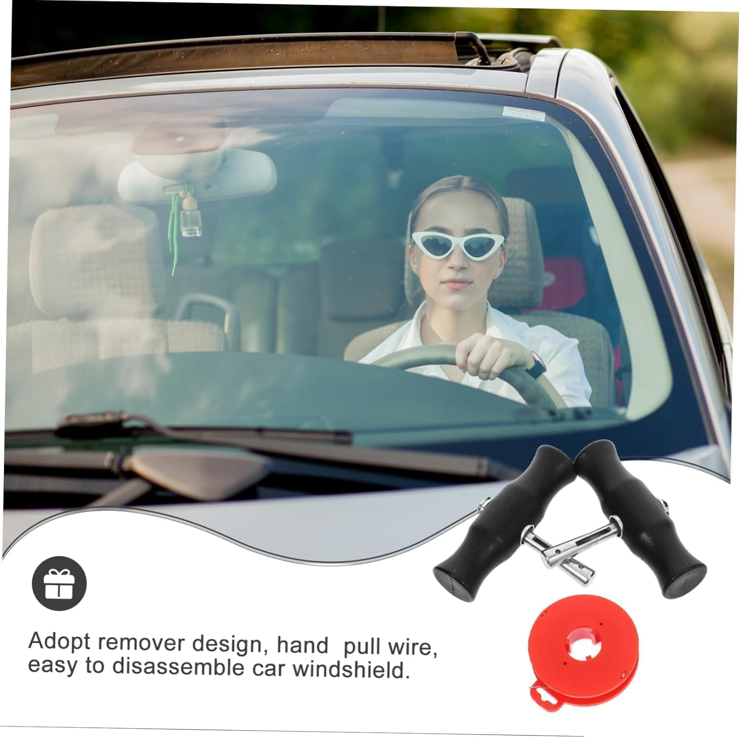 1 Set Disassembly and Assembly of Wire Tools Windshield Glass Windshield Removal Tools Car Windscreen Removal Tool Auto Remove Tool Kit Auto Accessories image number 1