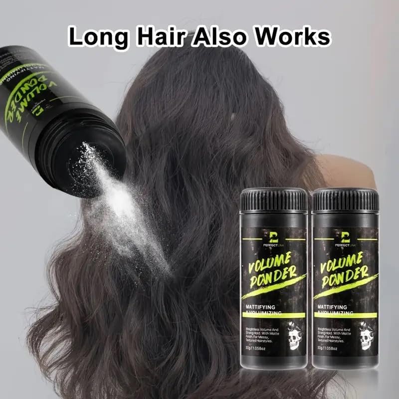 Volume Powder, 30G Mattifying Hair Styling Powder, Strong Hold with Matte Finish, 2-Pack