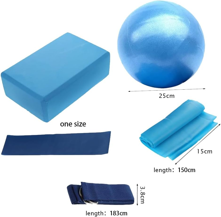 5Pcs Yoga Accessories Set,Yoga Fitness Equipment,Yoga Blocks,Versatile Yoga Device,Exercise Tool,Stretching Strap,For Yoga,Pilates,Stretching
