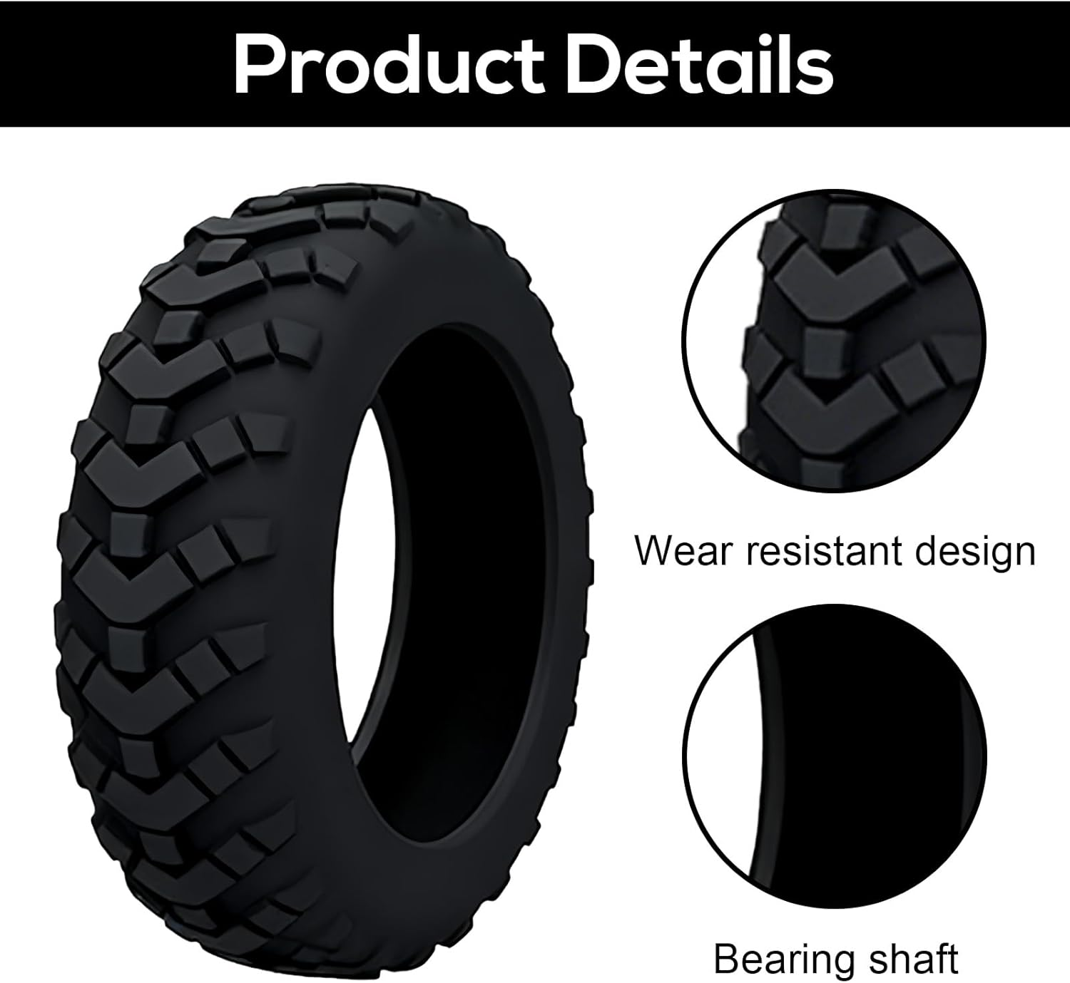 16 Pack Luggage Wheel Protectors Suitcase Wheel Covers, Black Durable Rubber Protectors for Noise Reduction and Floor Protection, Suitable for Most Suitcases image number 4