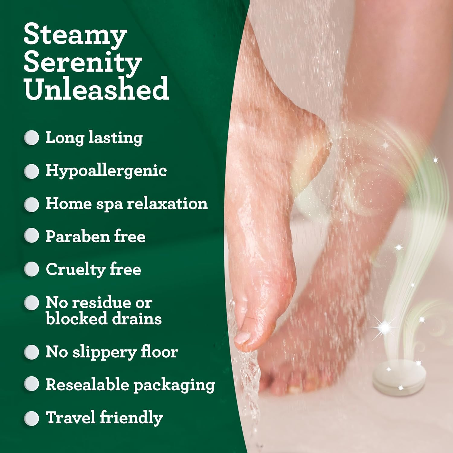 Gurunanda Breathe Shower Steamer Tablets (Pack of 10) - 100% Natural Eucalyptus Essential Oil Helps with Congestion and Basil Supports Stress Relief & Mental Clarity - Perfect for Home Spa & Self Care image number 4