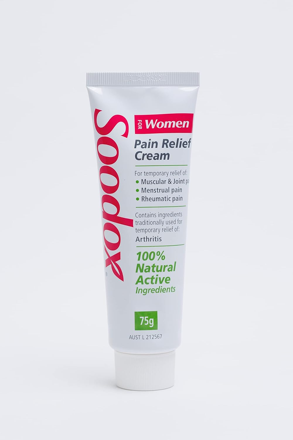 Soodox for Women Pain Relief Cream - 100% Natural Active Ingredients and 100% Australian Made, 75G image number 5