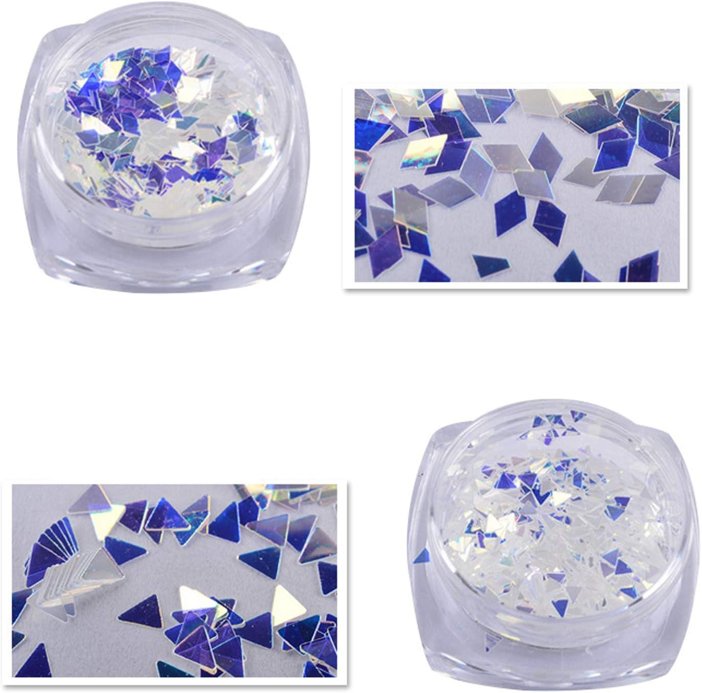 1 Pack Ultrathin Special Shaped Glitter Powder Nail Decoration for Nail Crafts round Decoration image number 6