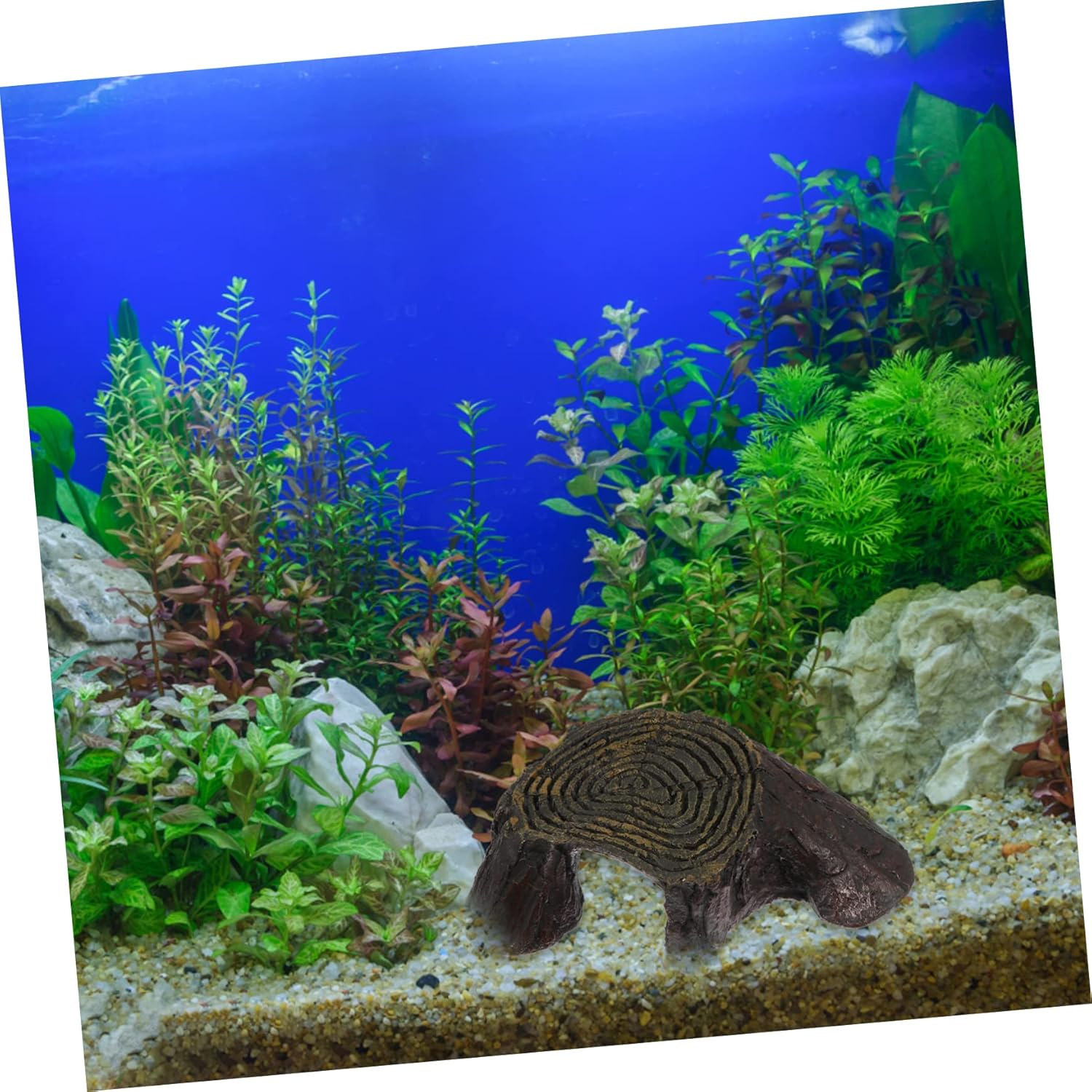 PERSELOSO Reptile Basking Platform Resin Floating Terrace for Tortoise in Aquarium Fish Tank Decor image number 6