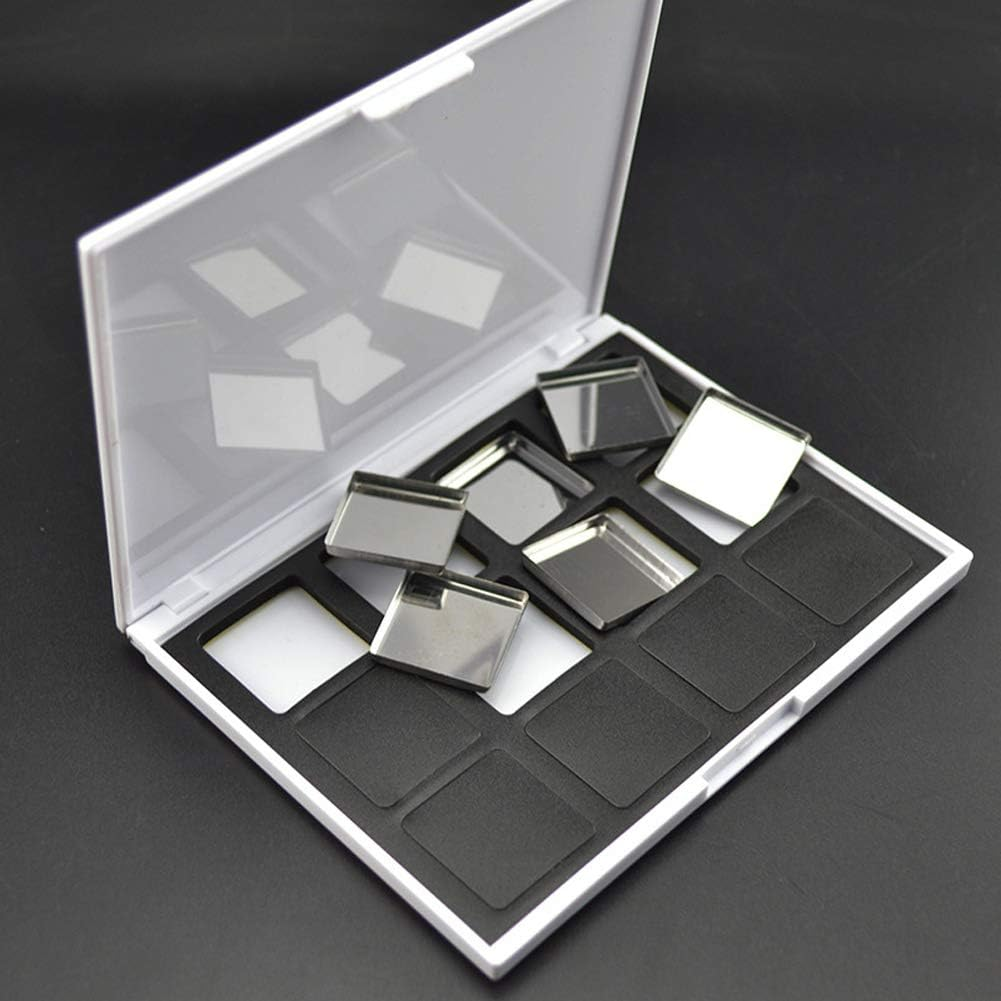 20 Pieces Empty 26 Mm Square Metal Pans Cosmetic Eyeshadow Blush Lipstick Organizer for Magnetic Makeup Palette (Height 5 Mm) image number 2