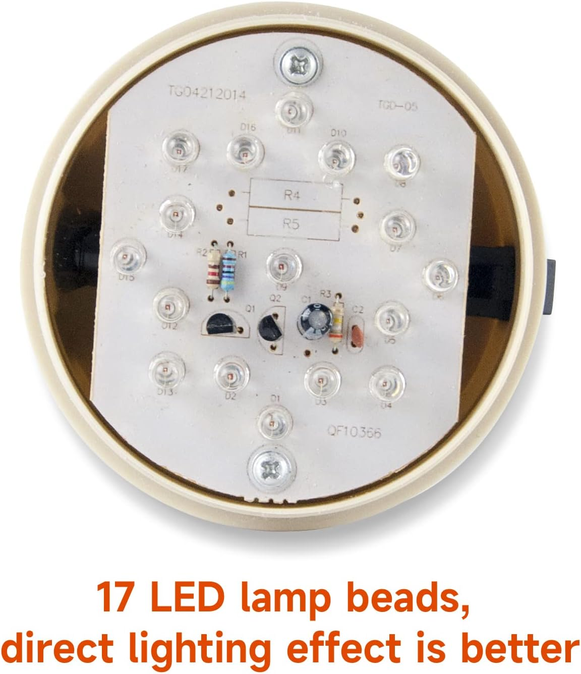 Y DIANS S Led Strobe Lights Magnetic Battery Amber Flashing Beacon Light with No Sound Emergency Lights for Vehicles Trucks Car Forklift LTD-5088