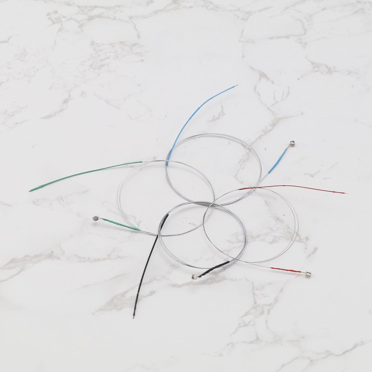 8PCS Violin Strings Full Set (G-D-A-E) Steel Core Compatible with Sizes 1/2, 1/4 and 1/8 Steel Strings with Nickel Plated Ball Head for Violin Instruments