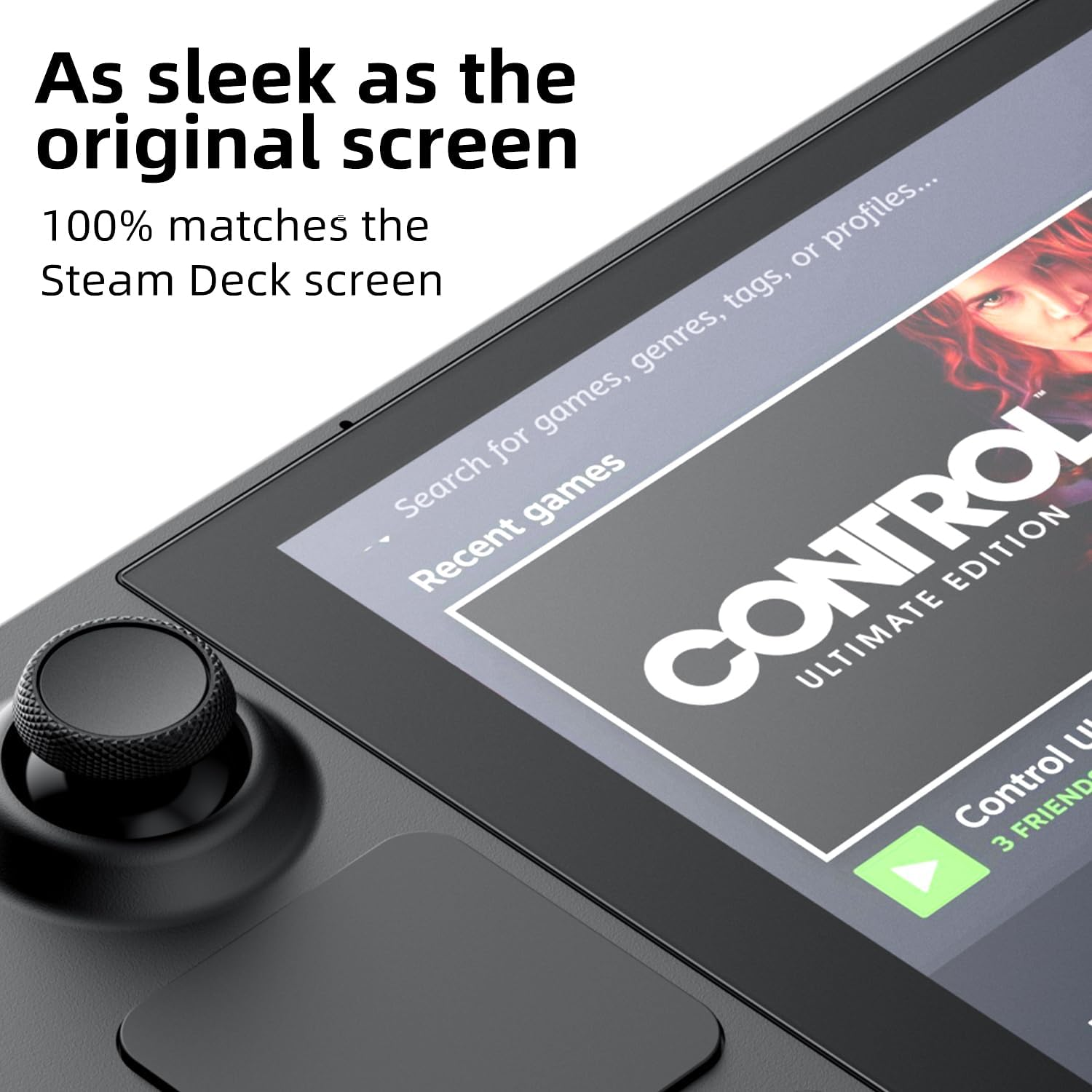 Skull & Co. High Transparency and High Sensitive Tempered Glass Screen Protector for Steam Deck/Steam Deck OLED (2-PACK)