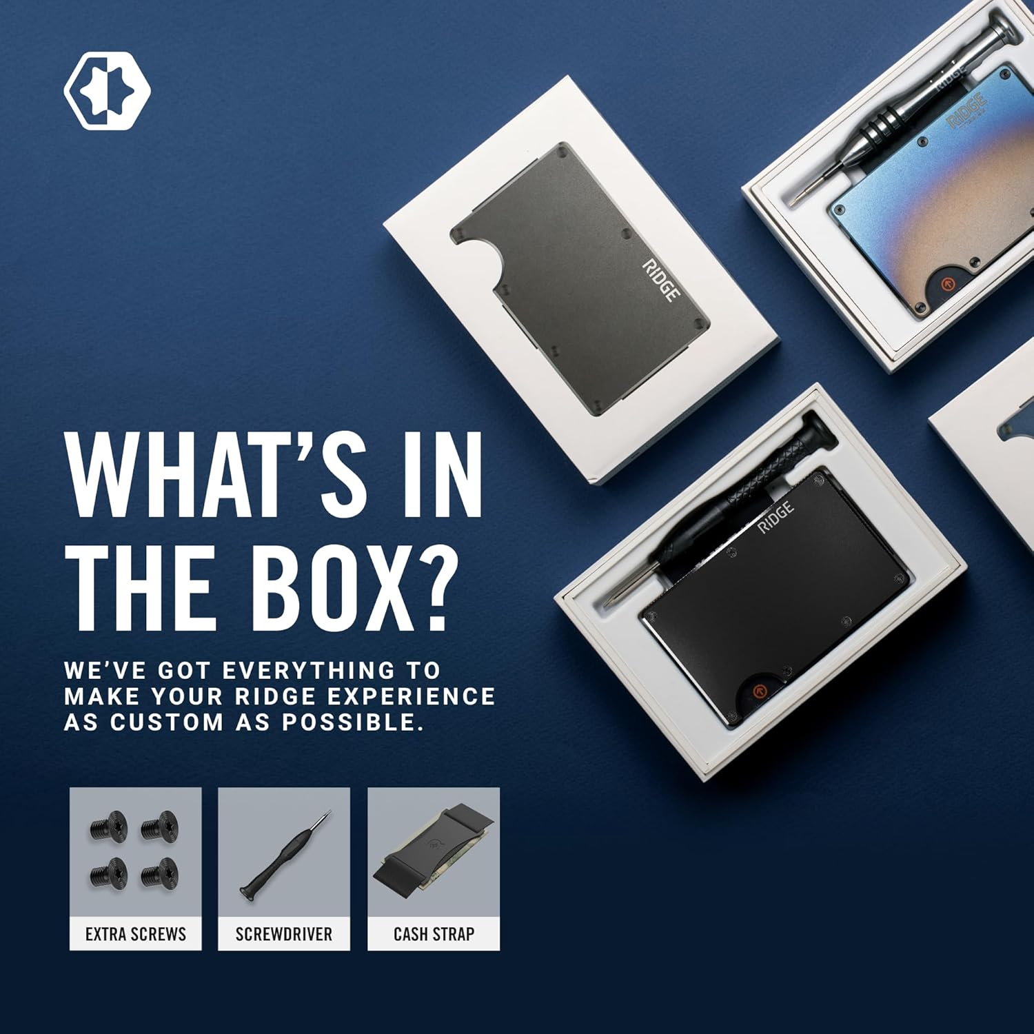 Ridge Wallet - Royal Black: Cash Strap image number 4