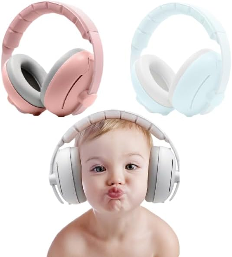 Rndeen Upgraded 2-In-1 Baby Earmuffs-27Db,Ear Protection for Infants & Toddlers(Up to 48 Months),Improved Noise Reduction,Ultra-Soft,Ideal for Outdoor & Sleep