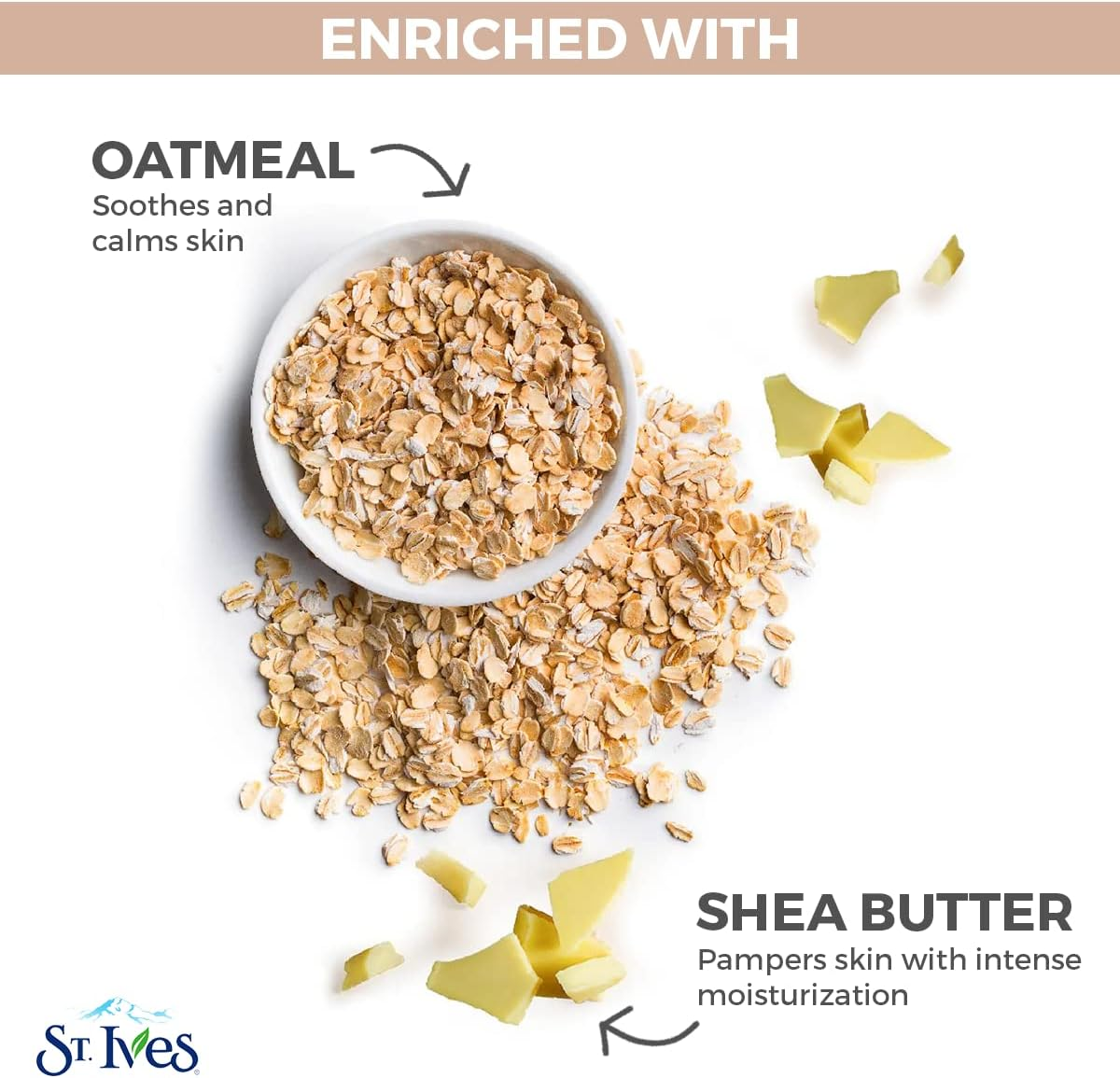 St. Ives Soothing Oatmeal & Shea Butter Body Lotion, 621Ml image number 1