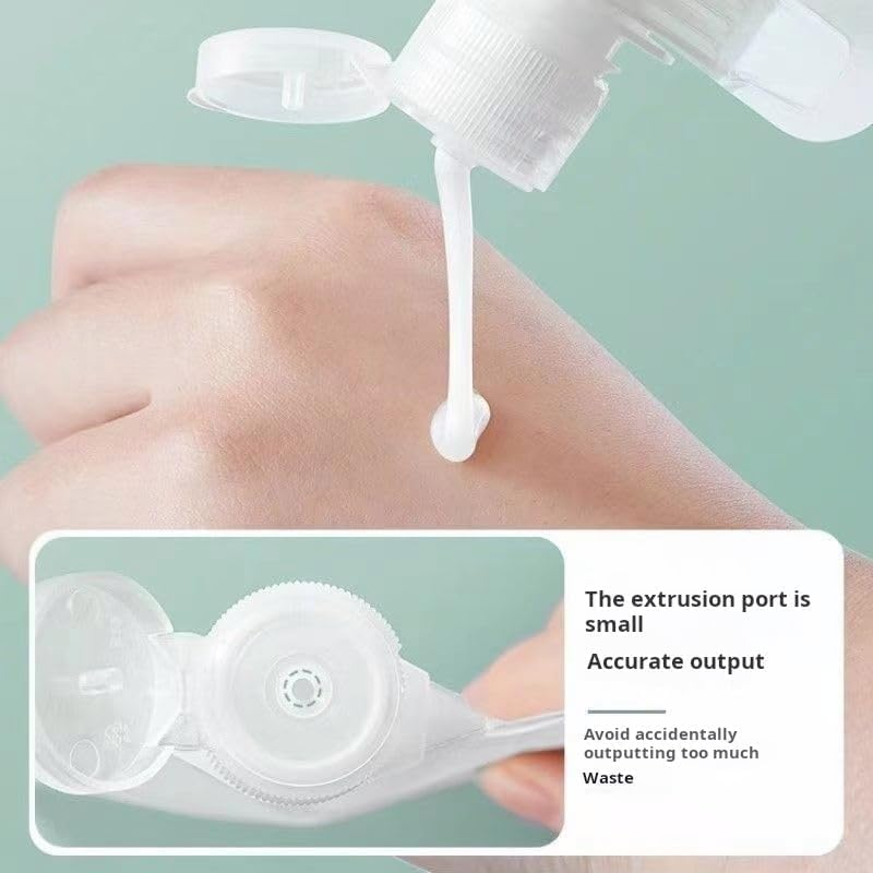 Clear Portable Squeezable Leakproof Refillable Travel Cosmetic Lotion Bags & Small Water Bottle Jars for Toiletries(10Pcs, 50Ml) image number 1