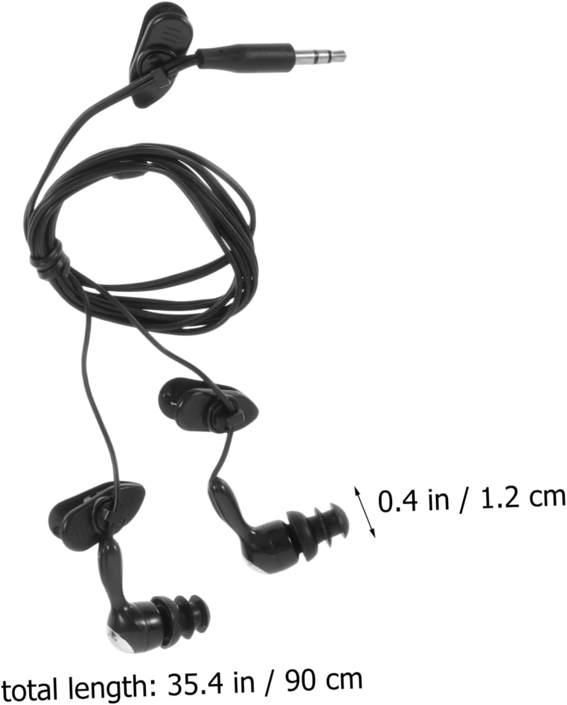 POPETPOP Waterproof Swimming Earphones 2Pcs In-Ear Ear Protection Plugs 3.5Mm Ear Hook Design for Adults Surfing Bathing Underwater Use image number 5