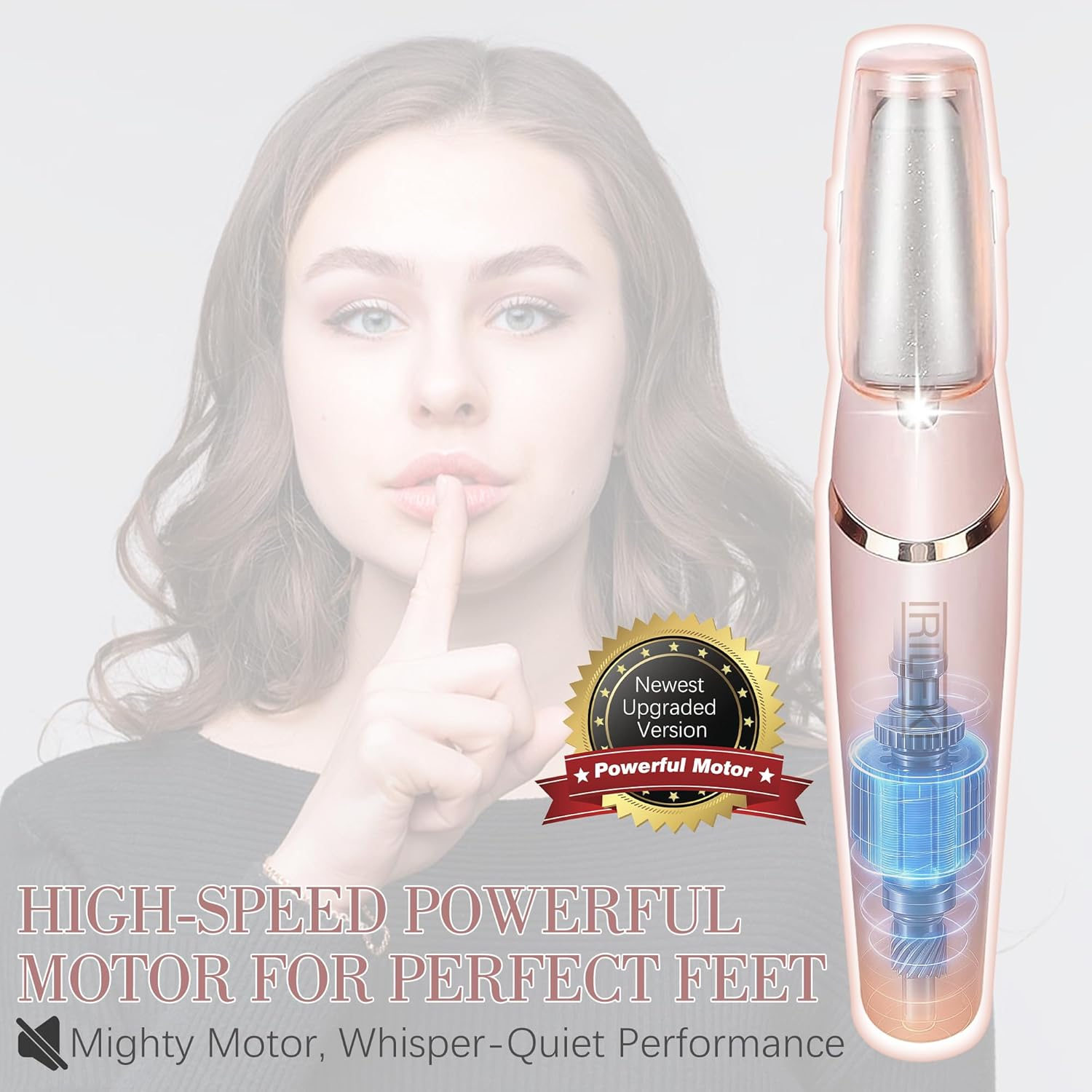 Upgraded Electric Callus Removers for Feet, Electric Foot Callus Remover, Rechargeable Portable Electronic Foot File Pedicure Tools, Professional Pedi Feet Care for Dry/Dead Skin, for Feet & Hands image number 3