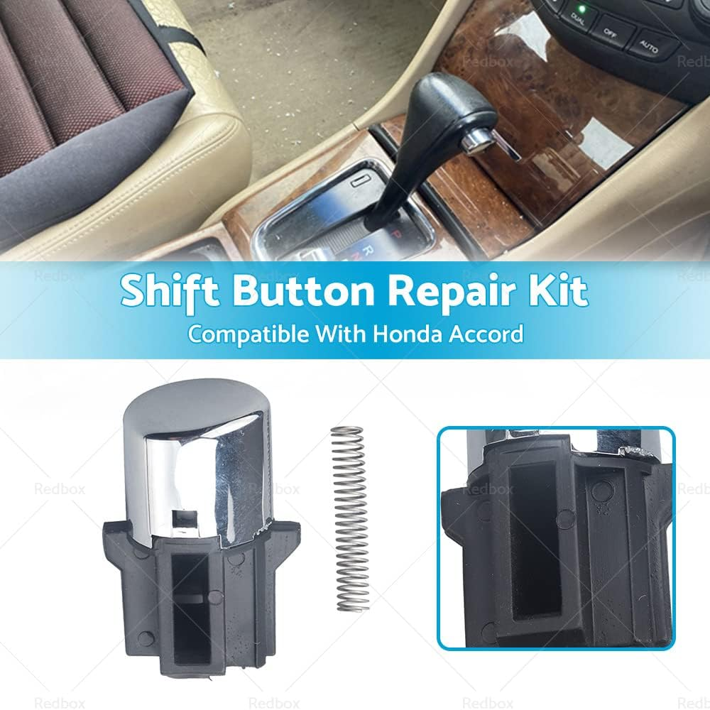 KAKA AUTO PARTS Car Shifter Shift Button Knob Repair Kit with Spring Compatible with Honda Accord 2003-2005