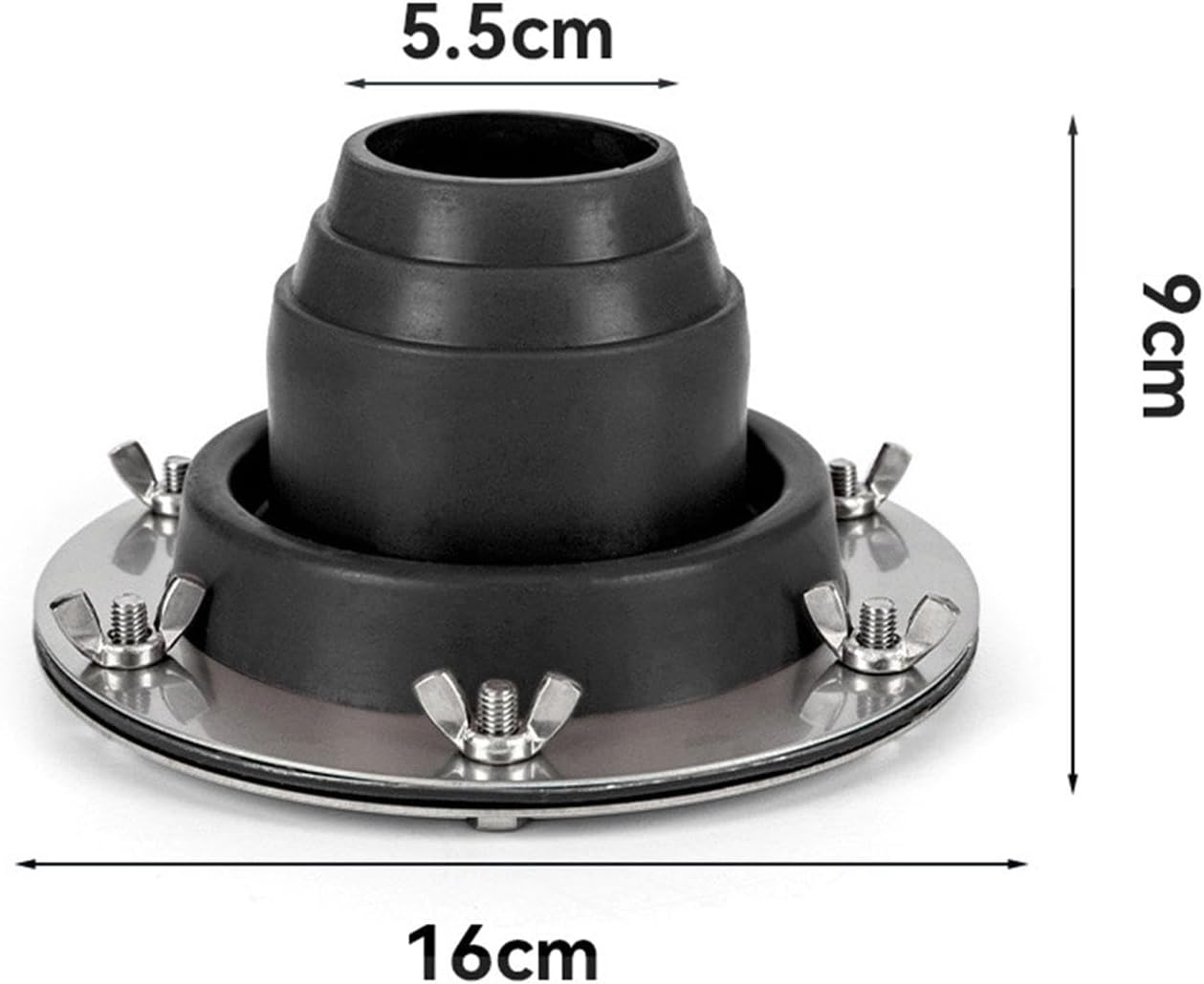 Eigell Silicone Hot Tent Stove Jack Roof Pipe Flashing Heat Resistant Chimney Hole Durable Fireproof Protection Ring for Tent Yurt image number 2