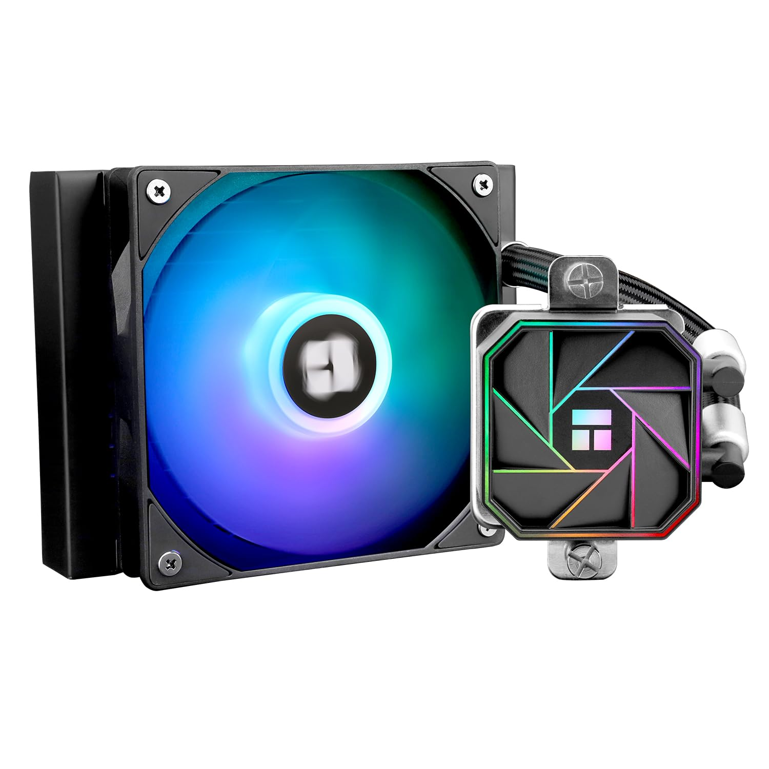 Thermalright Aqua Elite 120 V3 Liquid CPU Cooler, Double PWM ARGB Fans with S-FDB Bearings,Efficient PWM Controlled Pump,For AMD/AM4/AM5, Intel LGA1150/1151/1200/2011/1700, (AE120 V3) image number 2