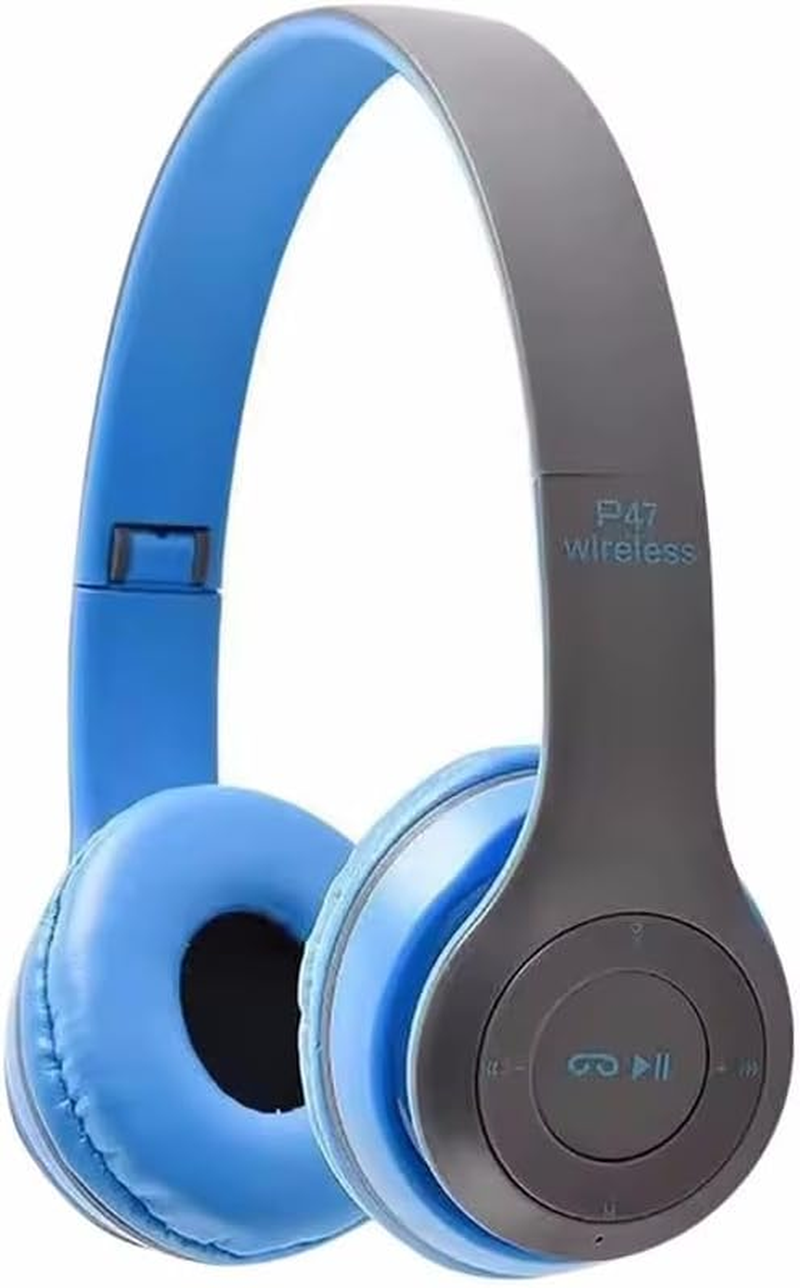 Ziyan Wireless Bluetooth Headset, Foldable Wireless Sports Headphones with Hifi Stereo Sound, for Travel in the Home Office, Outdoor, Transport, Travel, Study, (Red)