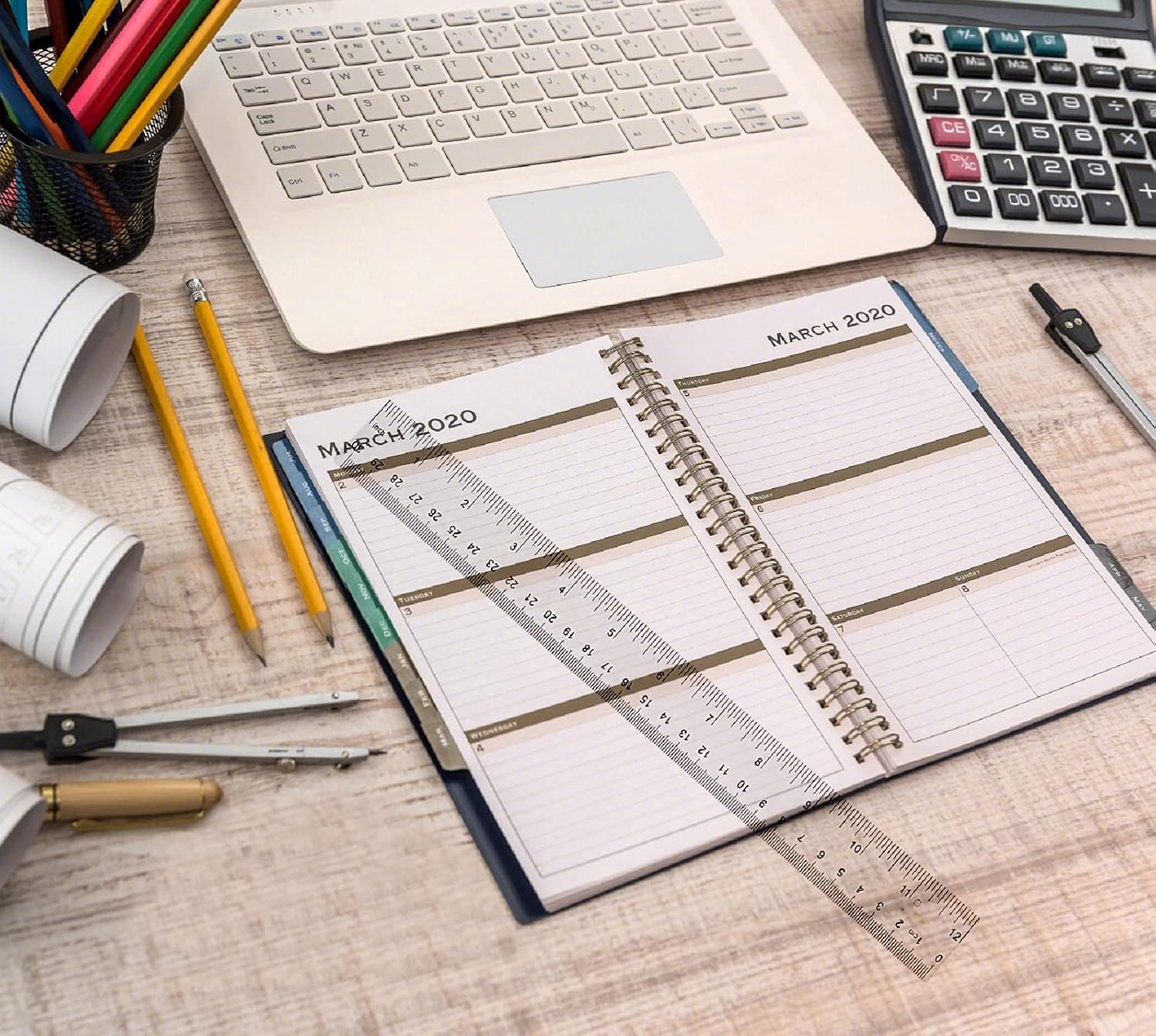 4 Pack 6+12 Inch Straight Rulers,Clear Plastic Ruler, Centimeter and Inch Ruler Suitable for Student School and Office Study Drawing Measuring Standard image number 1