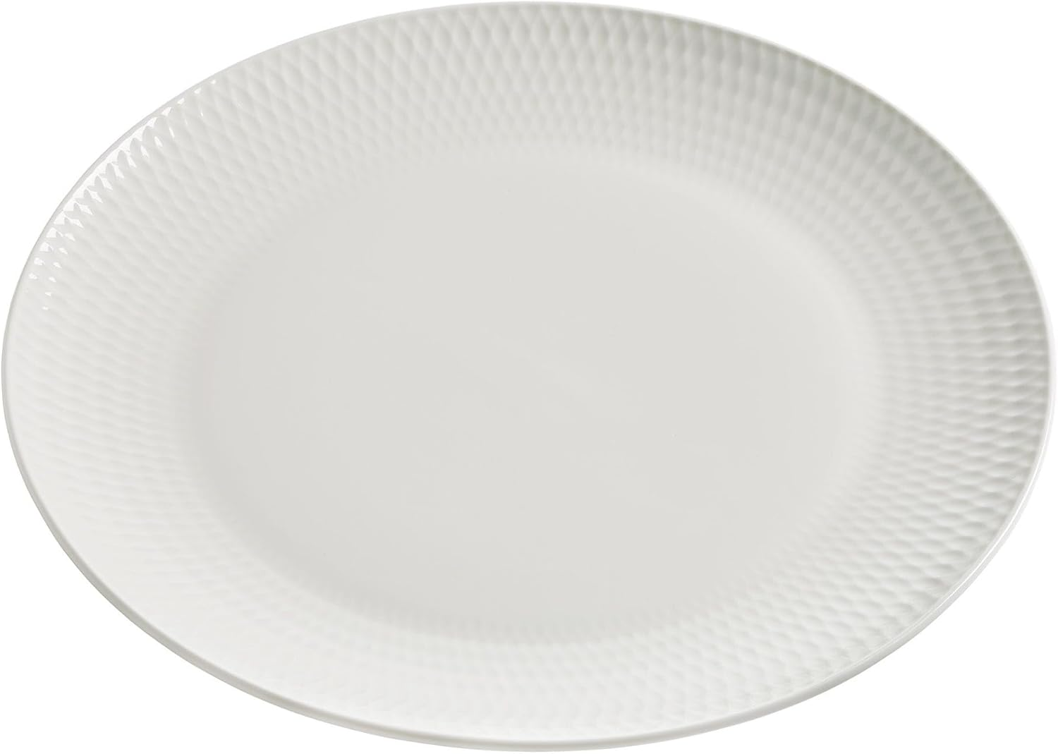 Maxwell & Williams White Basics Diamonds Dinner Plate, 27 Cm (Pack of 6) image number 1
