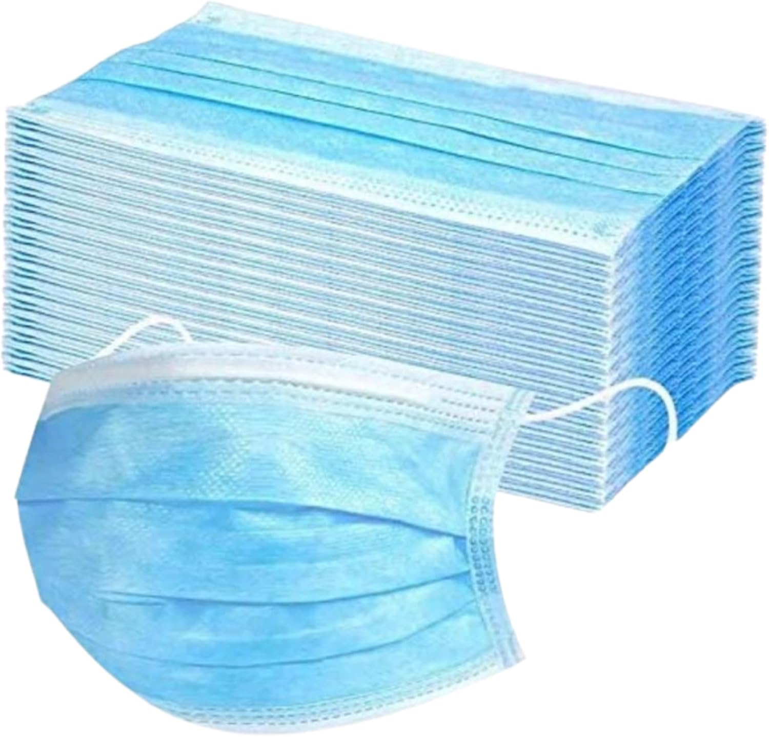 Disposable Face Mask 250 Pcs Protective Masks 3 Layer Filter General Use image number 3