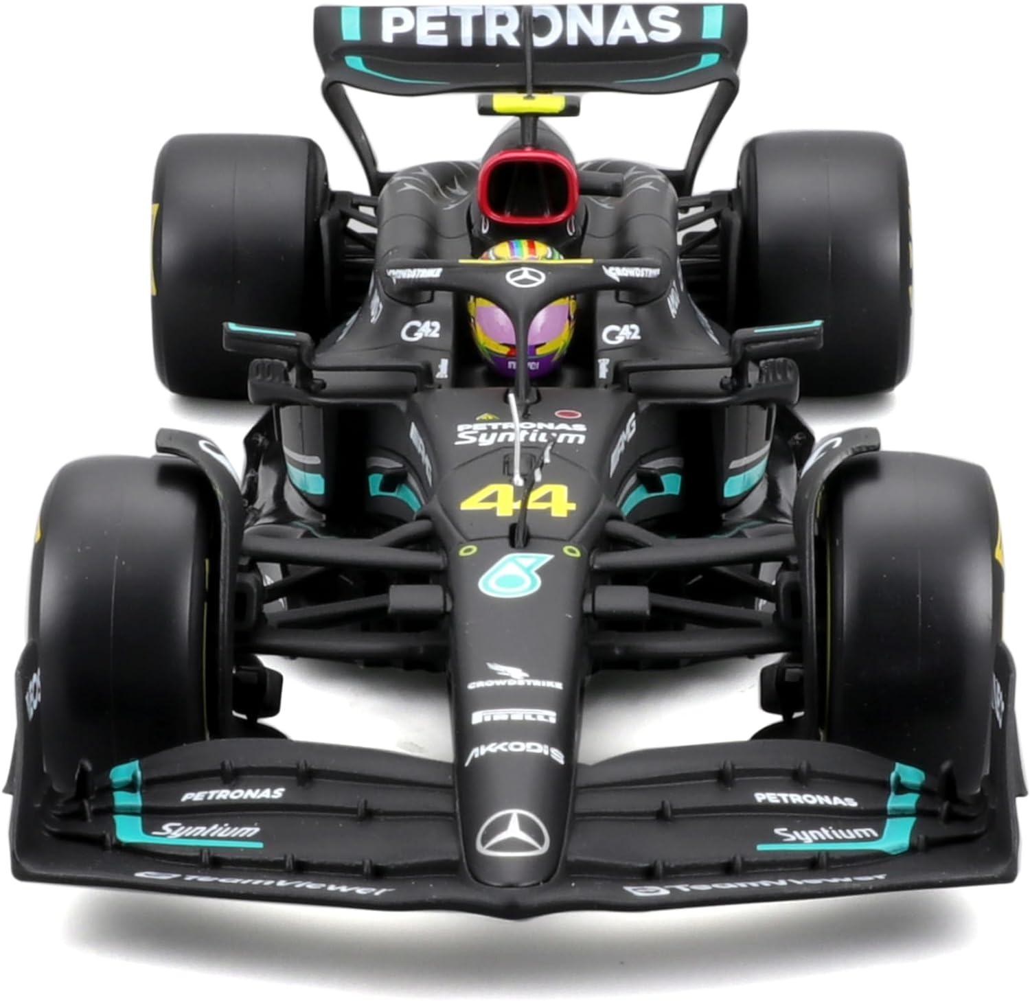 Bburago 1:24 Race Mercedes W14 (2023) W/Driver image number 3