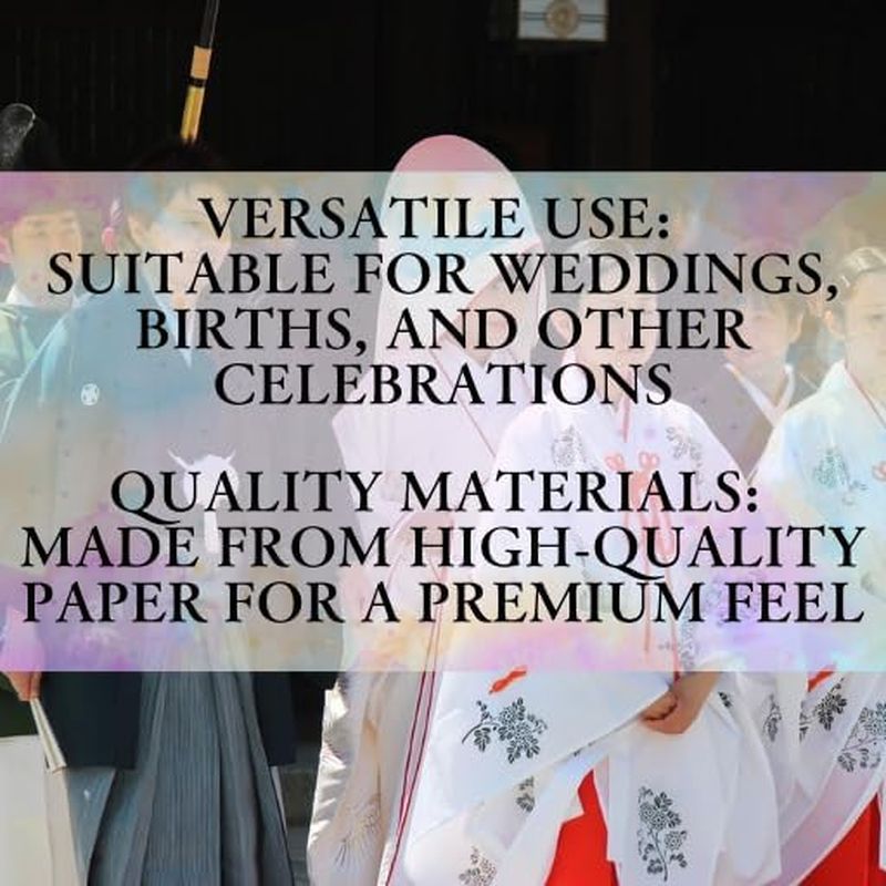 Japanese Ceremonial Gift Envelopes Sakura with English Instructions image number 2