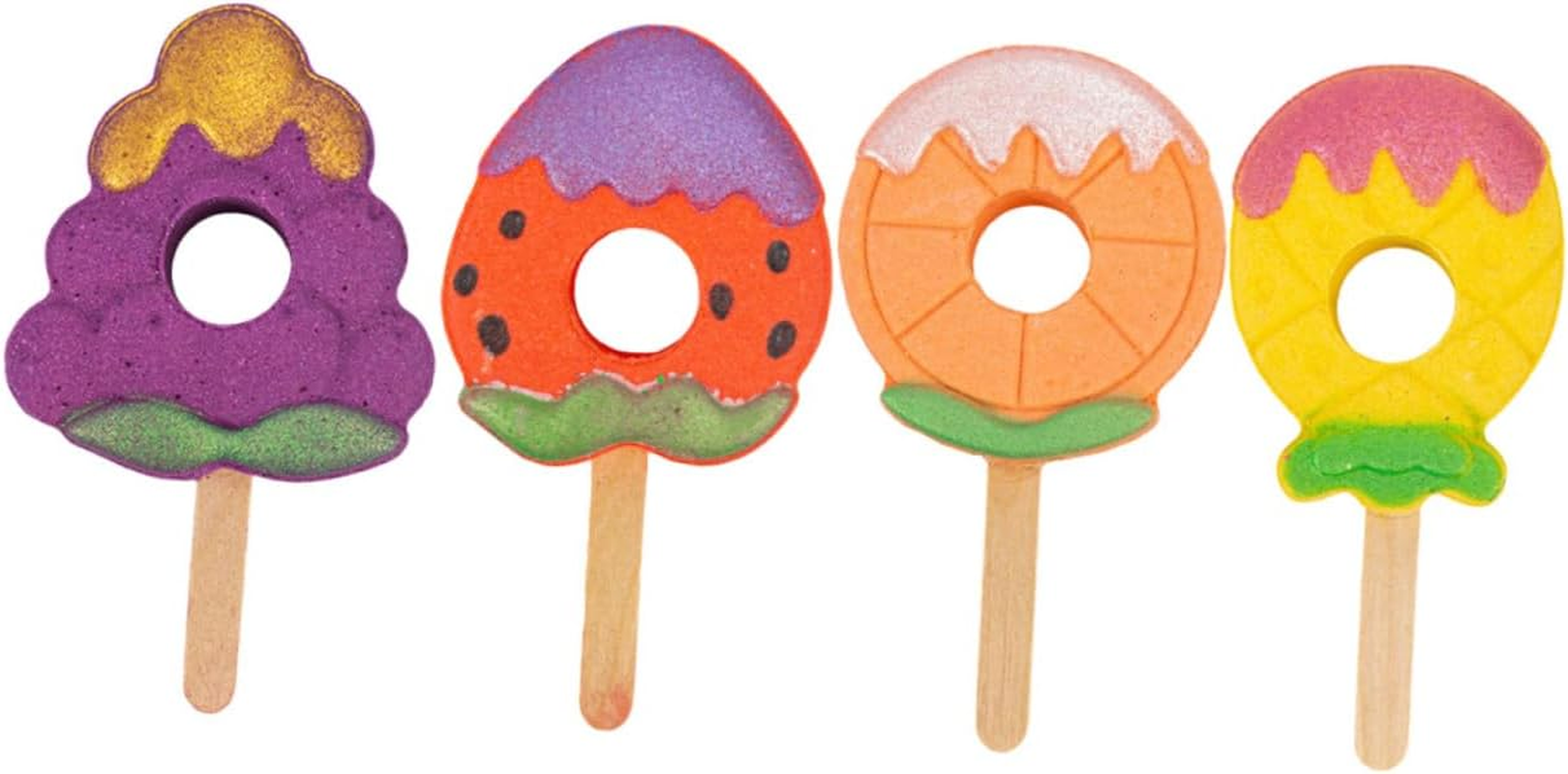 Ipetboom 4Pcs Ball Bathing Bomb Rich Foaming Aroma Bath Salt Bomb for Boys and Girls image number 3