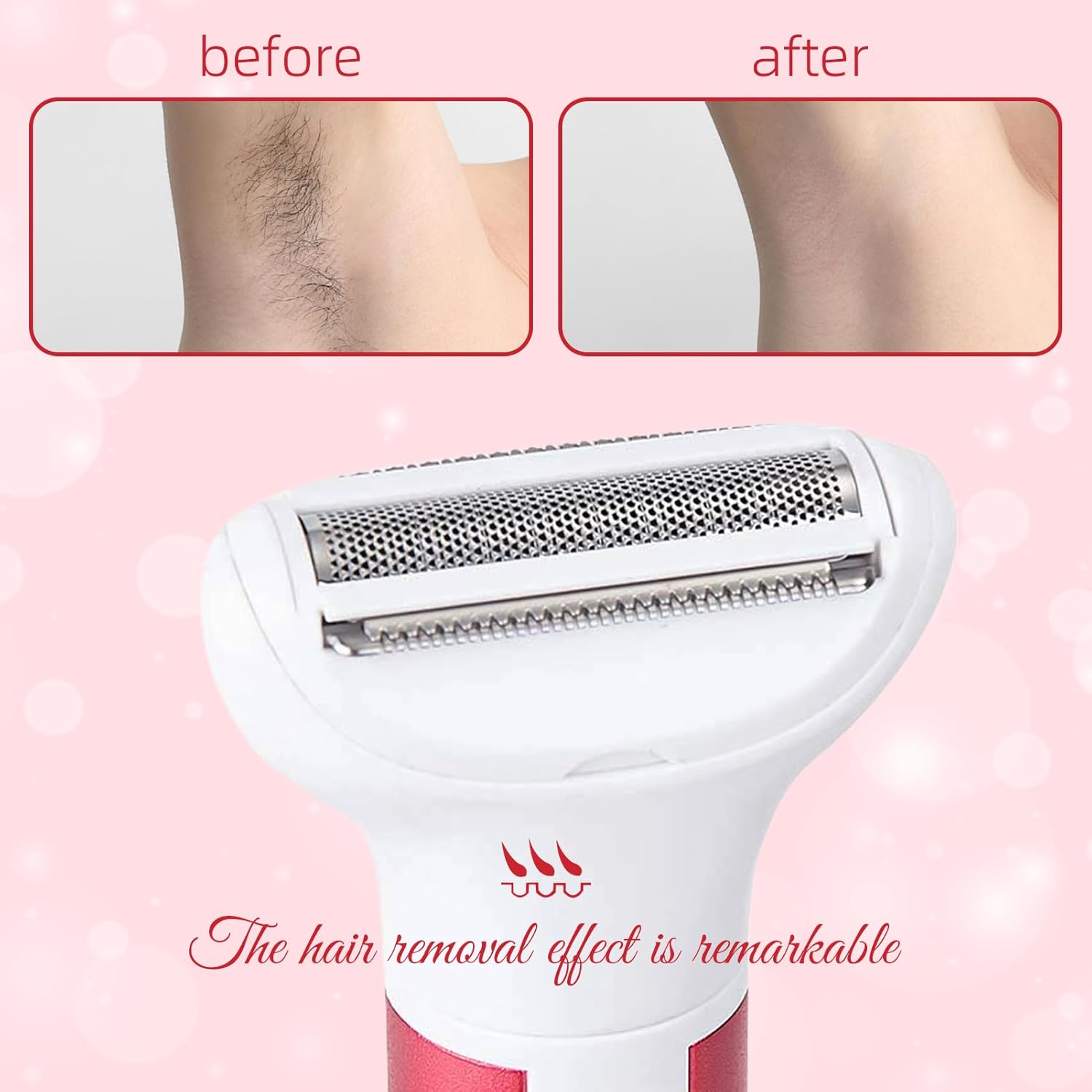 5-In-1 Electric Shaver for Women and Men Waterproof Painless Hair Removal Device Electric Bikini Trimmer Eyebrow Remover Facial Shaver Nose Hair Trimmer Leg and Armpit Hair Remover image number 1