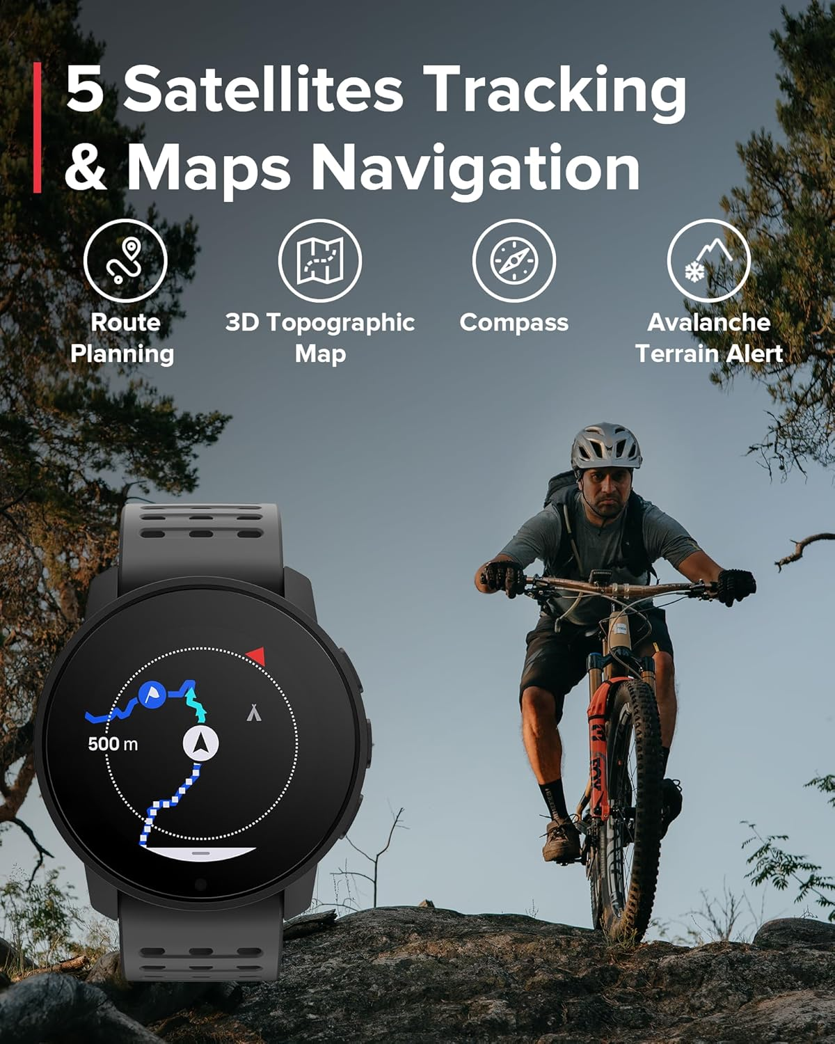 Suunto 9 Peak Pro GPS Sports Watch, All Black image number 3