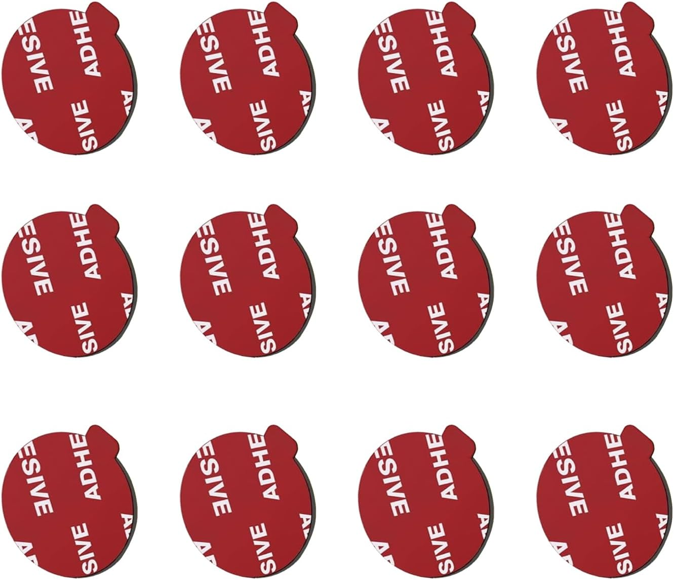 Xlihdzum 12 Pack 3M Sticky Adhesive Replacement Compatible - with Socket Mount Base VHB Sticker Pads for Collapsible Grip Stand and 3M Double Sided Tape Adhesive Mounting Pads Replacement