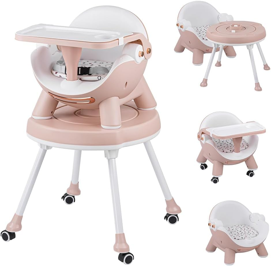 4-In-1 High Chair, Convertible High Chair with Removable Tray, High Chairs for Babies and Toddlers, Modern Design, Grows with Your Baby image number 4