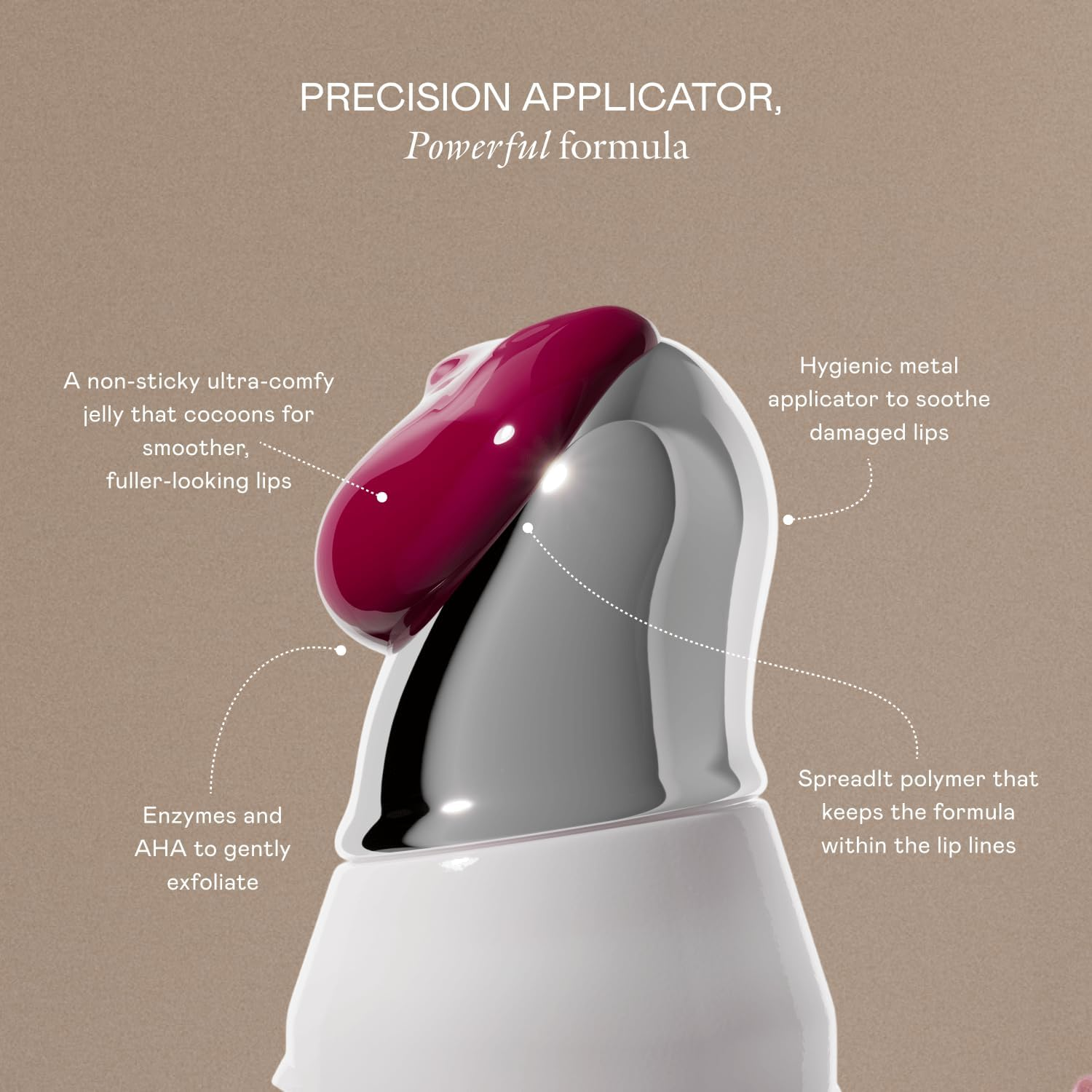 EADEM Le Chouchou Lip Softening Balm, Lip Gloss for Women, Lip Plumper & Lip Mask, Overnight Hydrating & Moisturizing Luxury Lip Balm, 0.5 Oz, Bissap Glaze image number 1