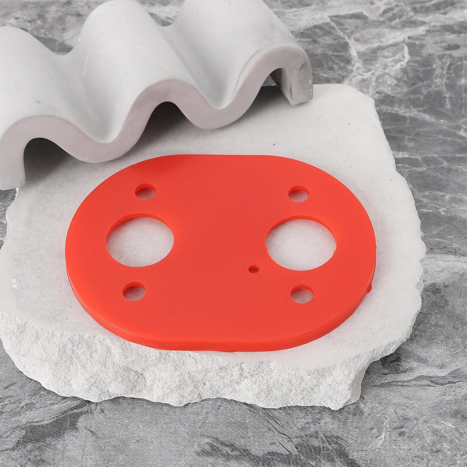 VGOL 1Pc Diesel Heater Silicone Base Gasket Car Heater Gaskets Heater Accessories Base Mat Pad Seal Gasket for Diesel Parking Heater Red image number 6