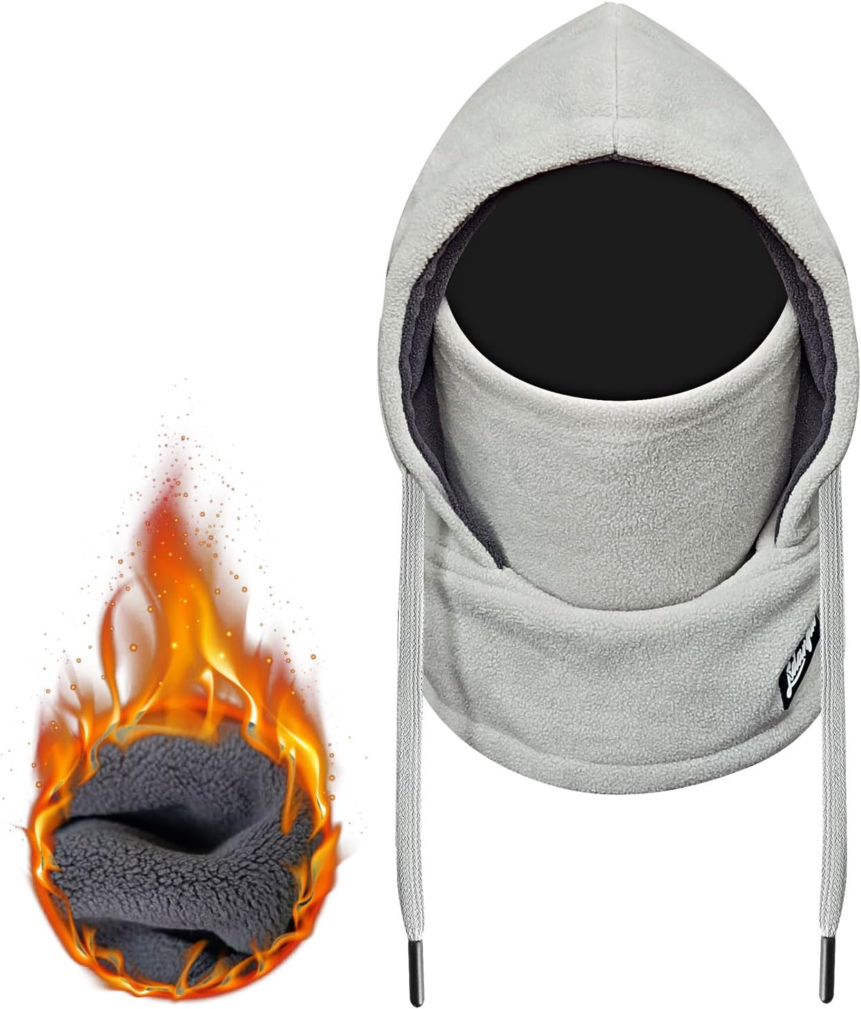 Balaclava Winter Face Mask: Thermal Polar Fleece Hood Windproof Ski Mask for Men Women, Convertible Warm Face Cover Hat Cap and Scarf for Cycling, Skiing, Motorcycle