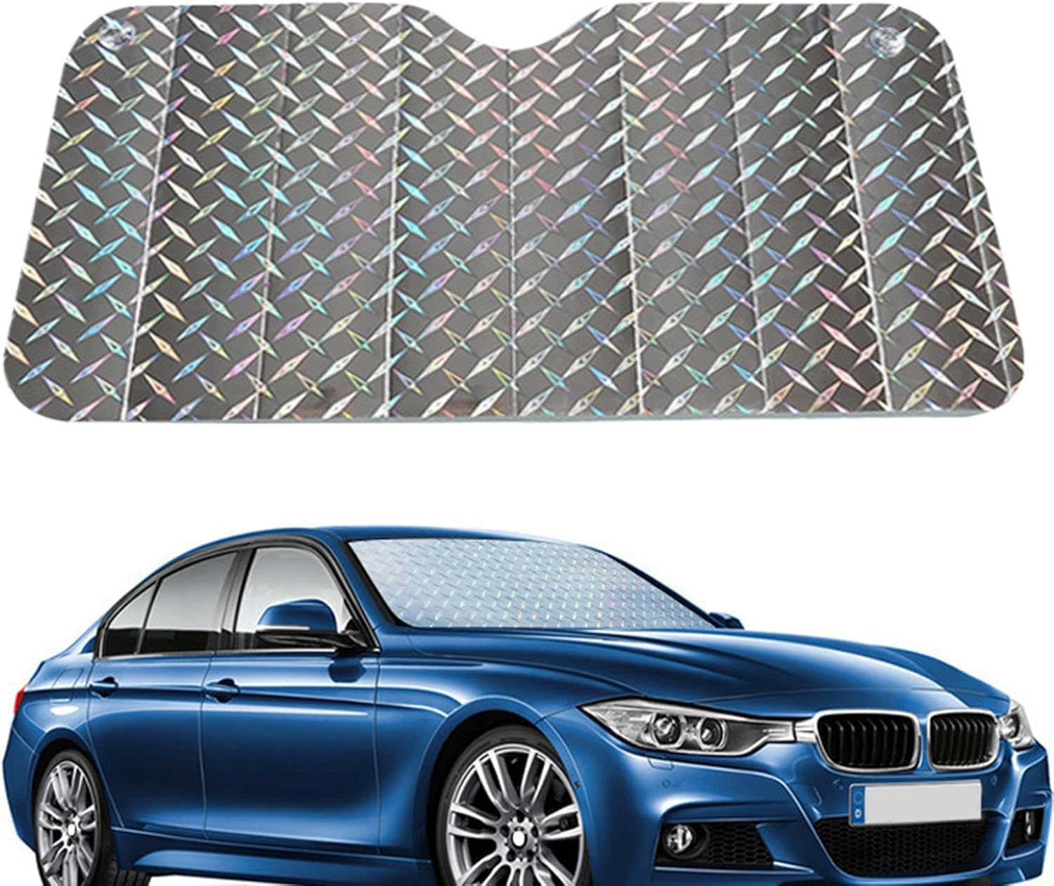 Car Sunshades for Windshield - Windshield Cover Sun Shade Shield | UV Protection Vehicle Accessories, Reflective Front Window Sunscreen Blocker for Sedans Trucks