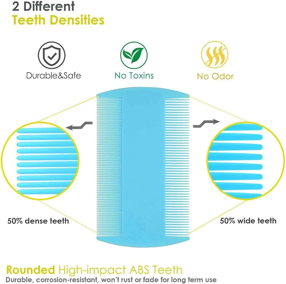 Flea Protection Collar for Dogs, Tick Protection for Dogs, Tick Collar for Cats, Flea Collar for Cats, Tick Collar, Flea Collar against Ticks, Fleas, Waterproof and Adjustable, with Comb image number 3