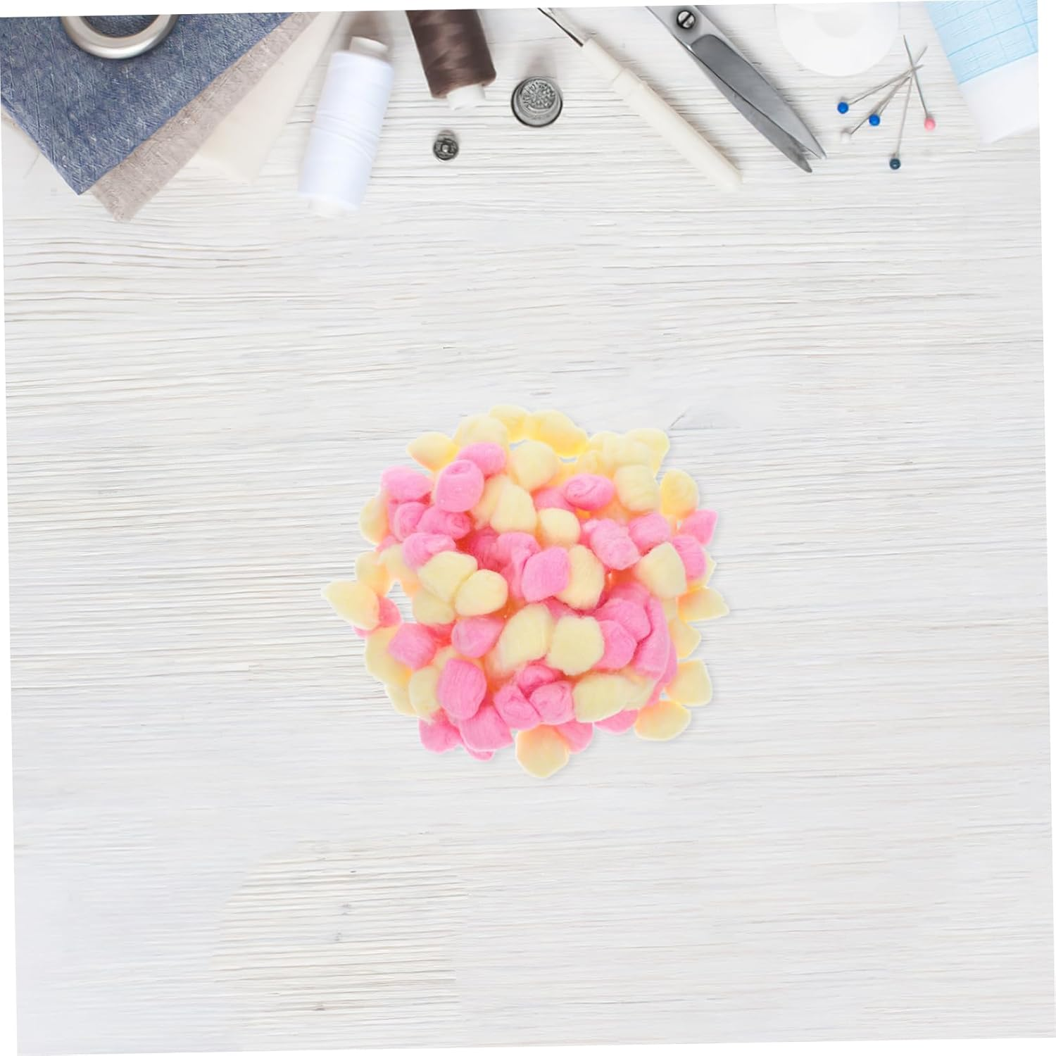 TEHAUX 500Pcs Colorful Thermal Cotton Balls Pom Poms for Crafts and Pet Toys Warm Fuzzy Balls for DIY Handicrafts and Winter image number 6