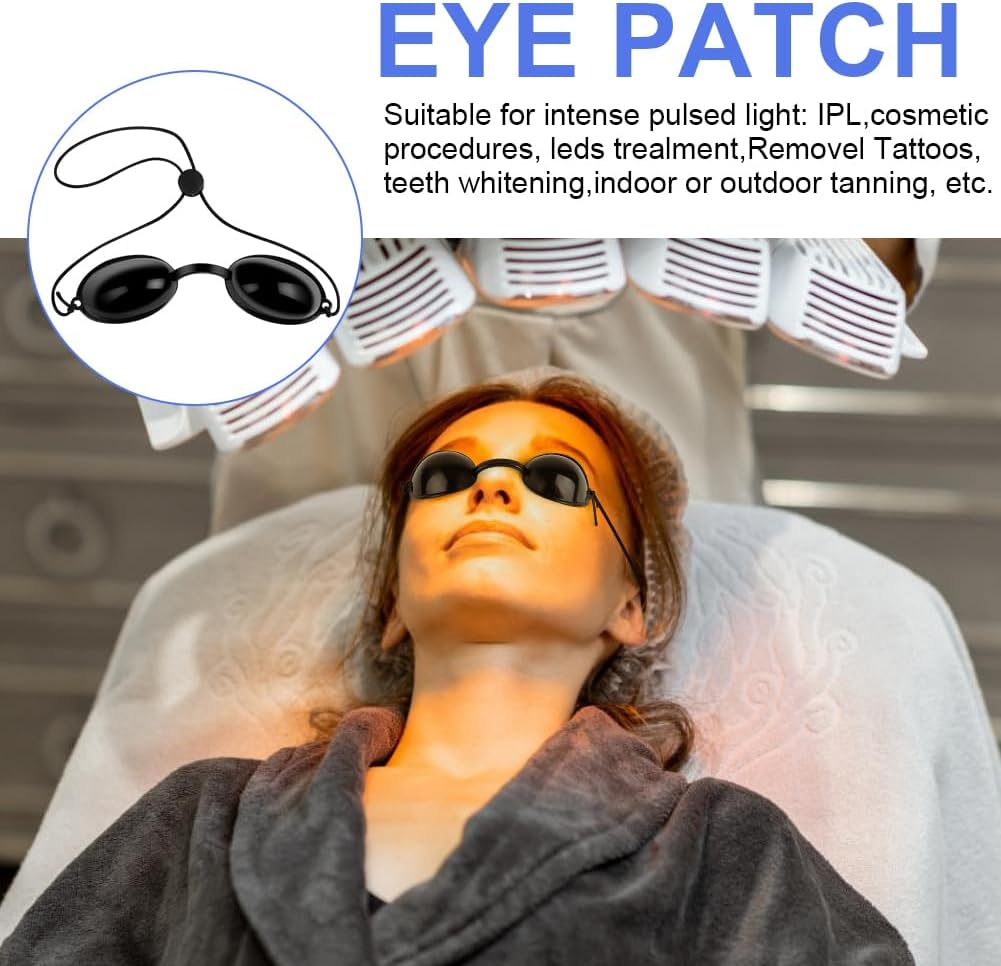 LOPHE UV Solarium Schutzbrille, Solarium Brille Mit Gummizug, Tanning Sunbed UV Eye Protection F&uuml;r Sonnenbank Beauty Sch&ouml;nheitsinstrument image number 1