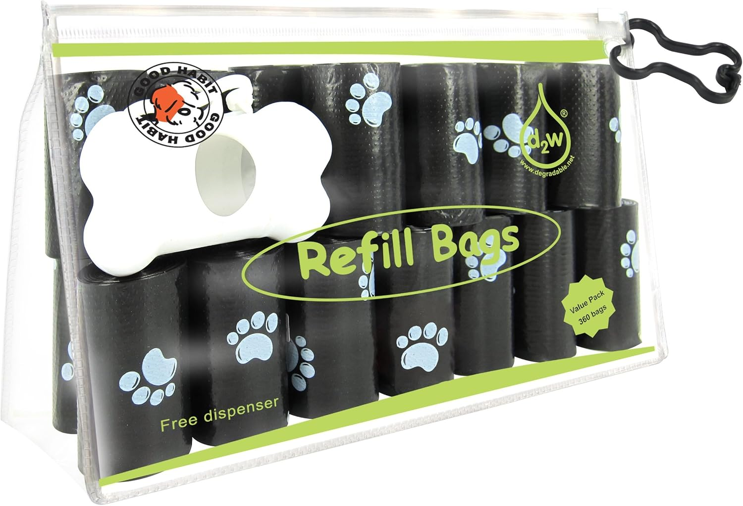 Best Pet Supplies Dog Poop Bags, Rip-Resistant and Doggie Waste Bag Refills with D2W Controlled-Life Plastic Technology - Pack of 150, Pink Heart (Scented)