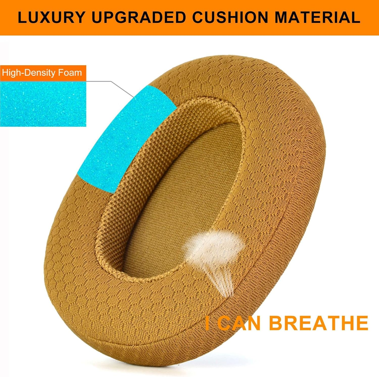 Minhutya   4.50 4.40 Earpads, Replacement Ear Pads Cushion for House of   4.50 Headphone Cover.   4.40 Pads (Brown) image number 5