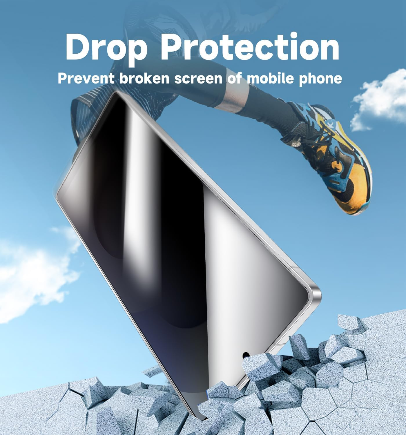 MAGIC JOHN 2 Pack for Samsung Galaxy S25 Ultra Privacy Screen Protector 6.9 Inch, Anti-Spy Tempered Glass Film, Auto Dust-Elimination Installation, Bubble Free image number 4