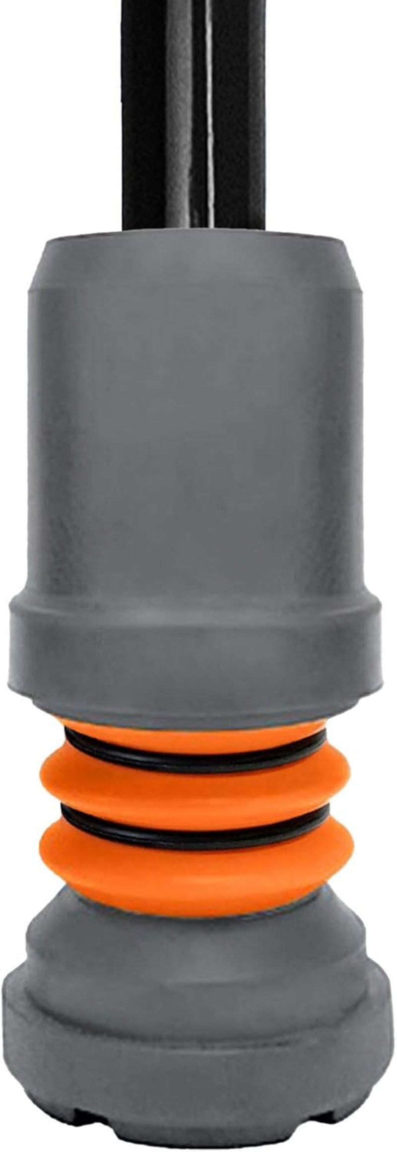 Flexyfoot Shock Absorbing Crutch Ferrule &ndash; Improves Grip, Improves Safety, Improves Comfort &ndash; Grey &ndash; 22Mm