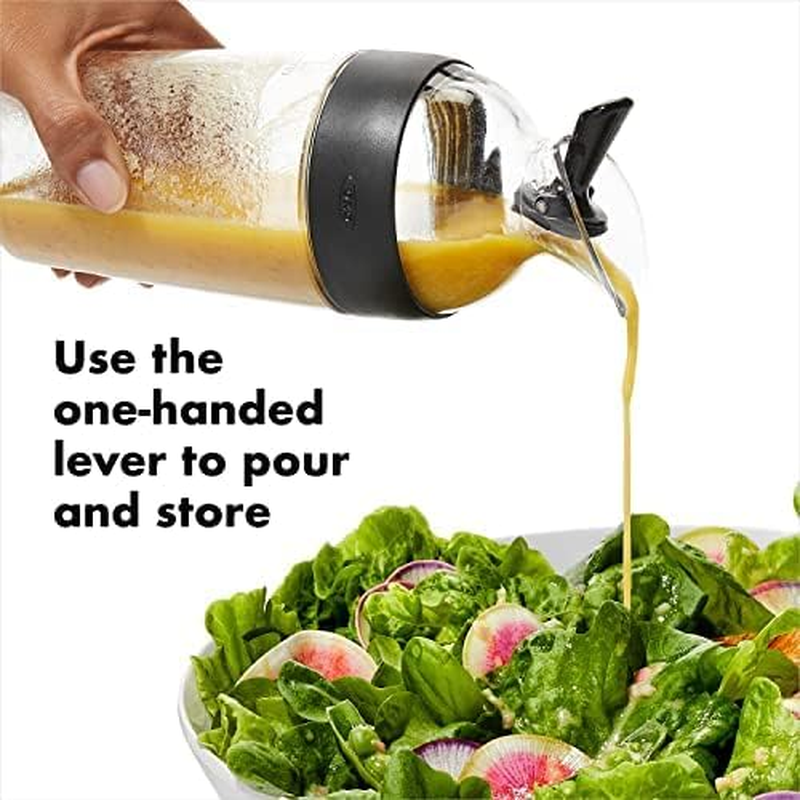 OXO Good Grips Salad Dressing Shaker, 355Ml, Clear/Black - Black image number 5