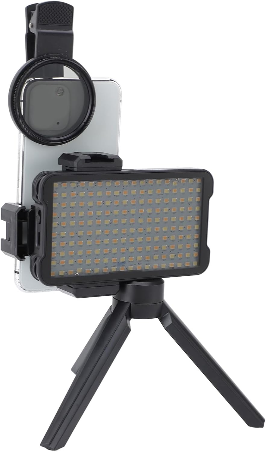 Reduced Reflected Tattoos Filling Light Tattoos Photography Light Resoluble LED Ring Light with 52 Mm CPL Lens Filter Wireless Rechargeable 2400K -6400K image number 3