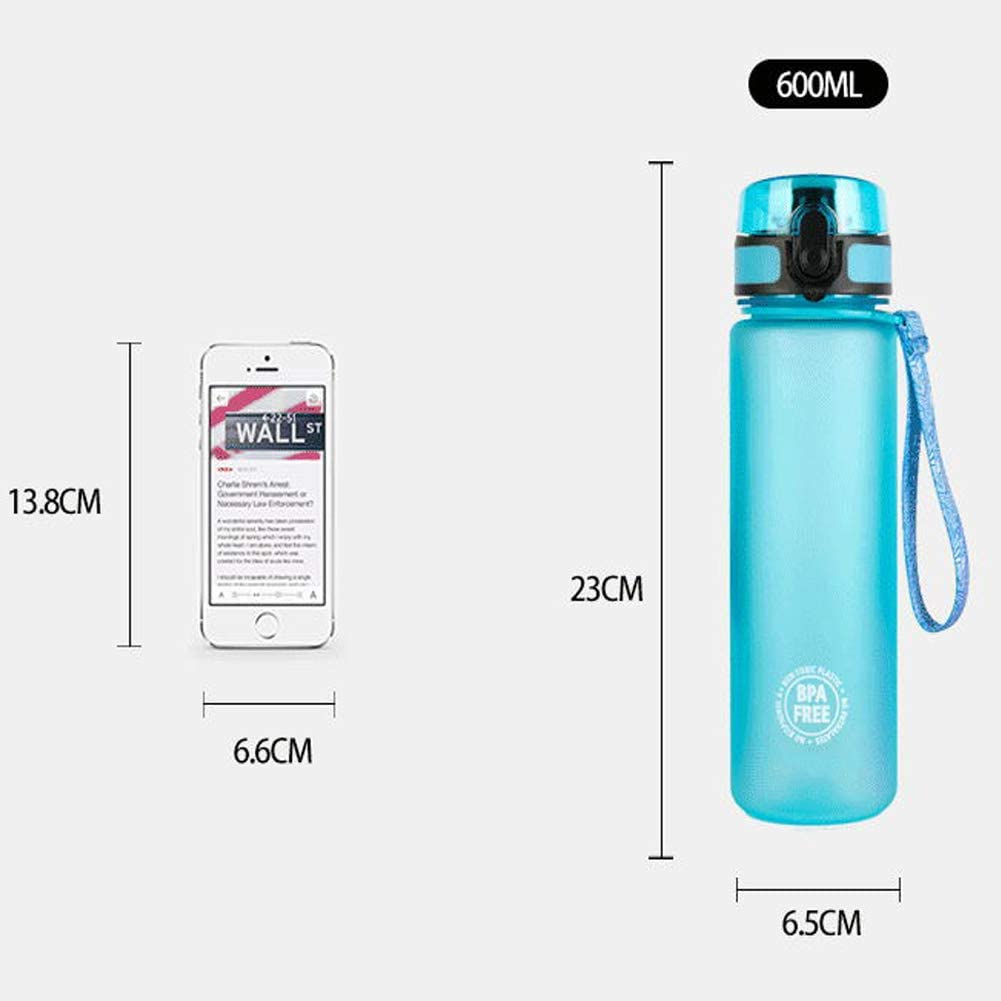 Kids Water Bottle for School,13Oz 600ML BPA Free Lightweight Durable Leakproof Drinks Bottle,Fits Kids Hand Perfectly,Lockable One Handed Operating Chug Lid,Reusable Child Sport Bottle for Girls(Pink) image number 5