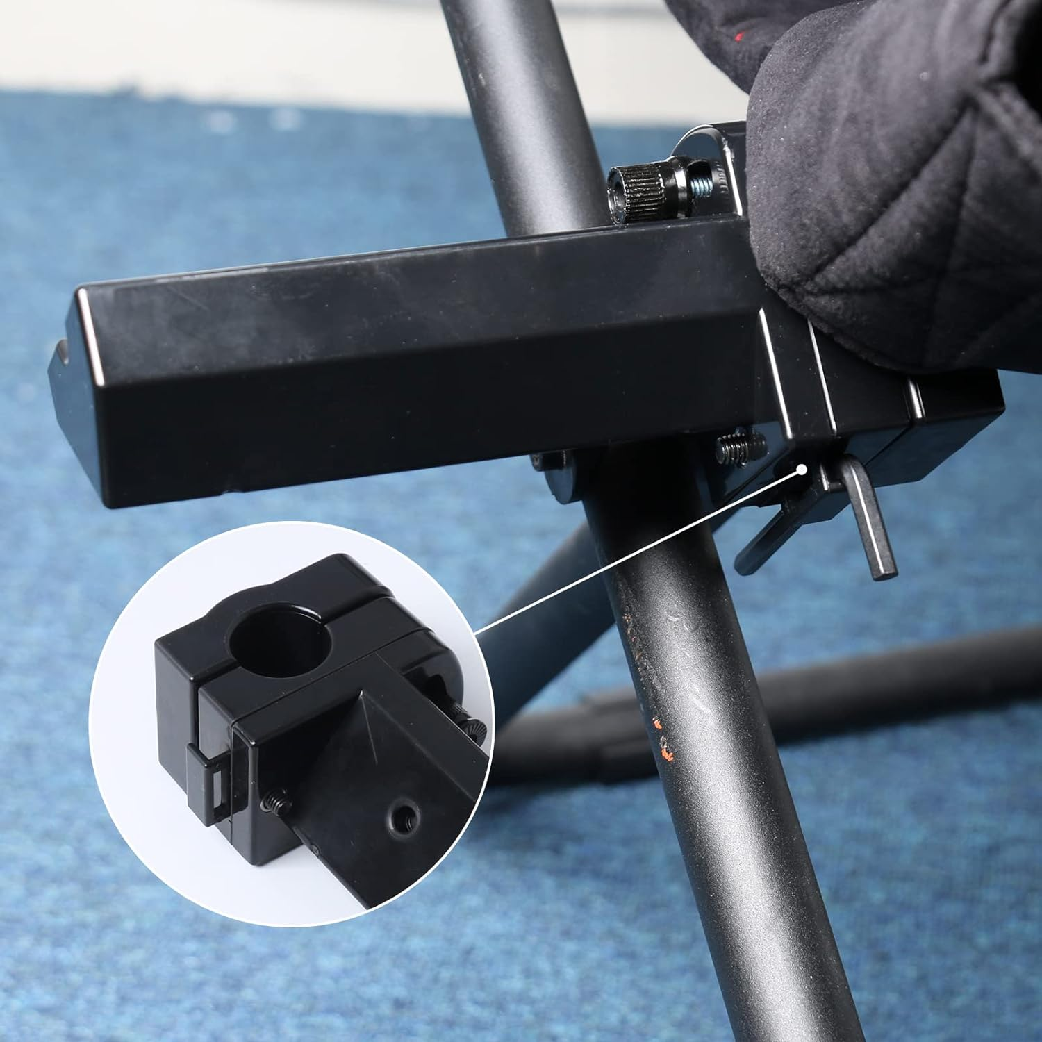 HUAYUWA Gear Shifter Mount (Right Hand Install) for Logitech G Driving Force Shifter Bracket for Playseat Challenge Chair Compatible with Logitech G923 G920 G29 G27 G25 Racing Wheel Accessories image number 4